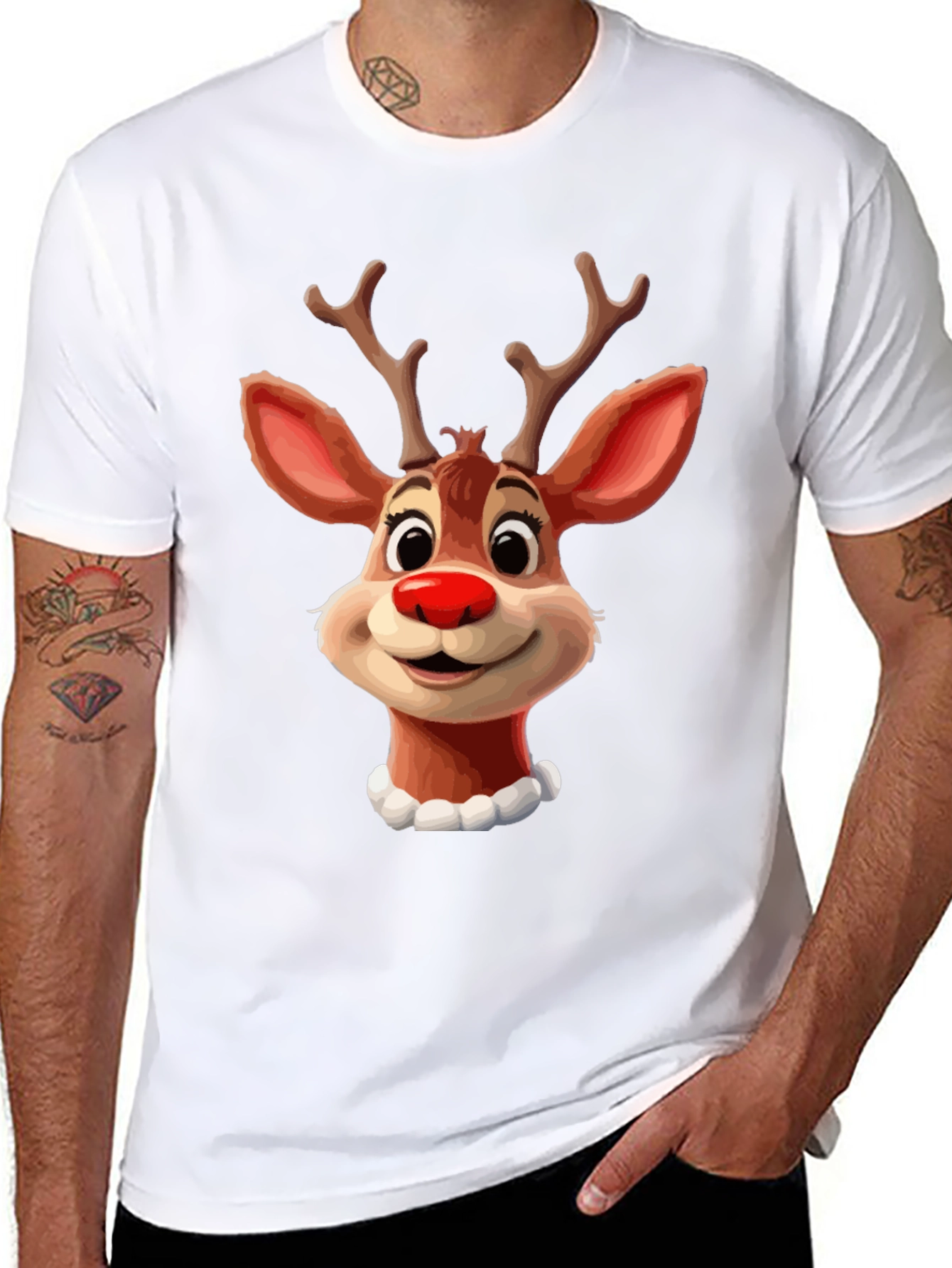 Festive Reindeer Graphic Tee