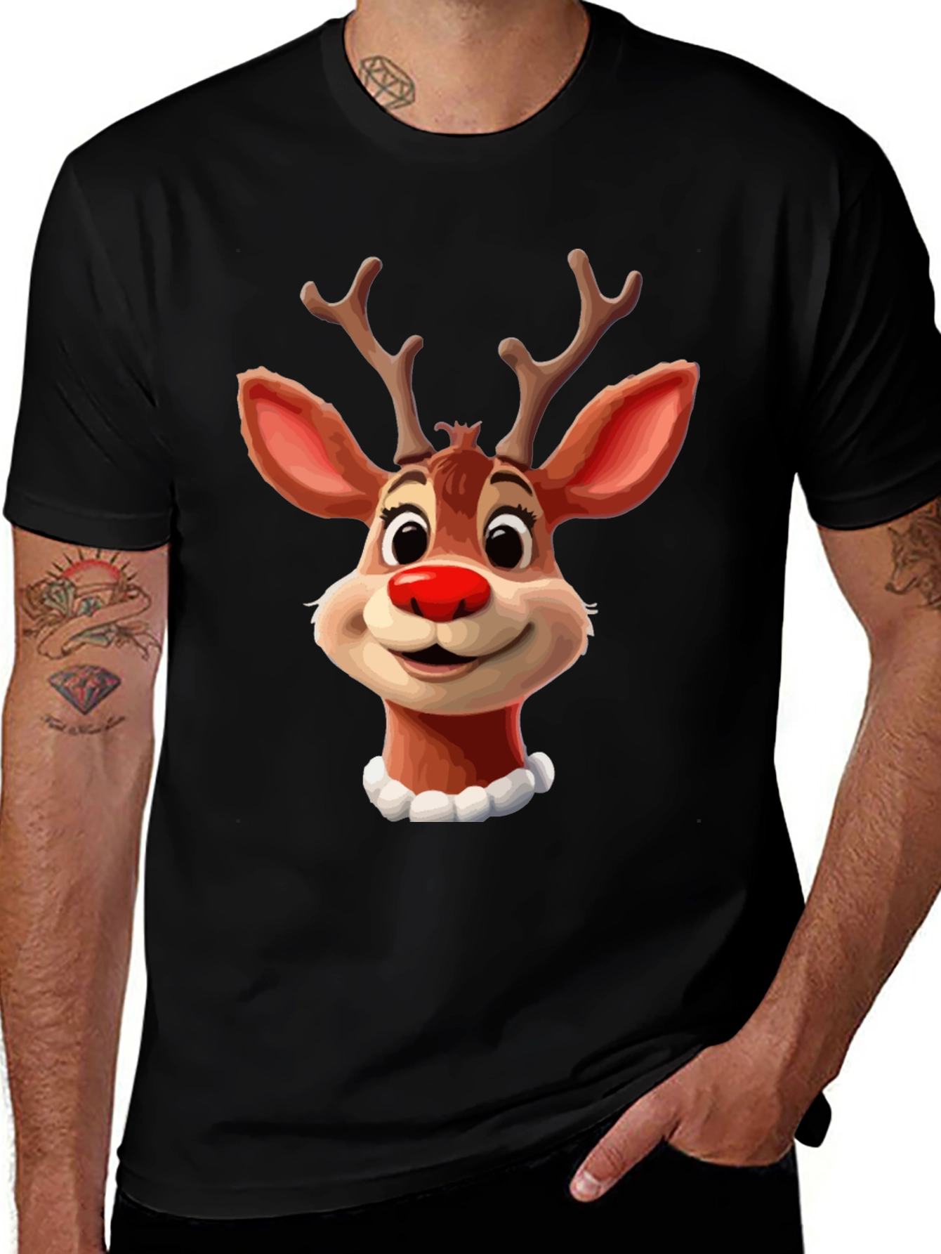 Festive Reindeer Graphic Tee