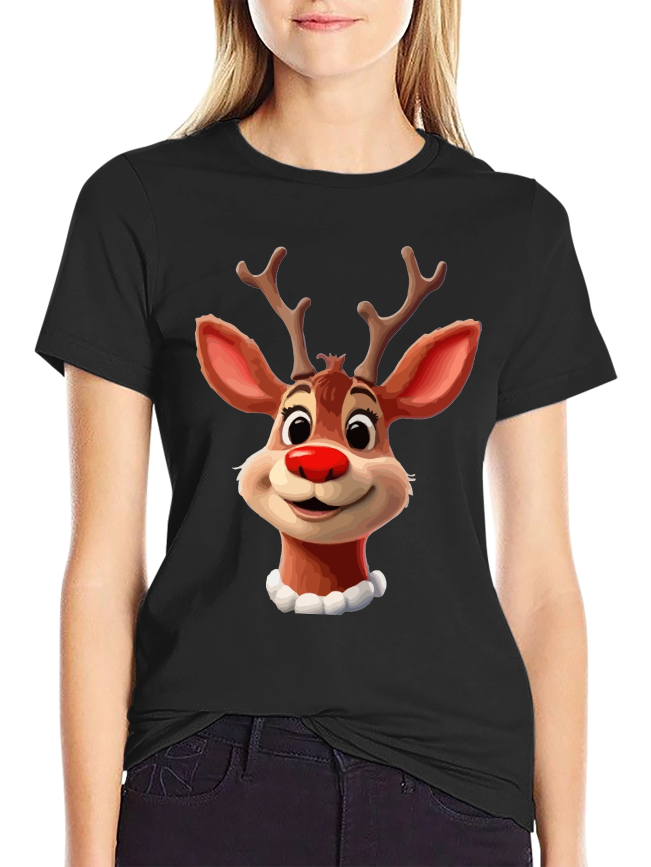 Festive Reindeer Graphic Tee