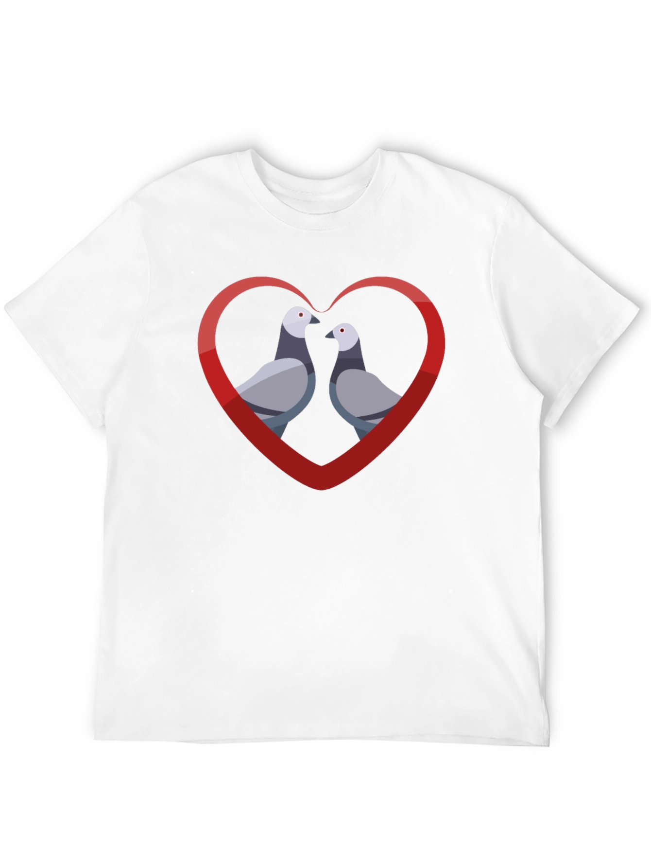 Pigeon Love Graphic Tee - Mens Black T-Shirt