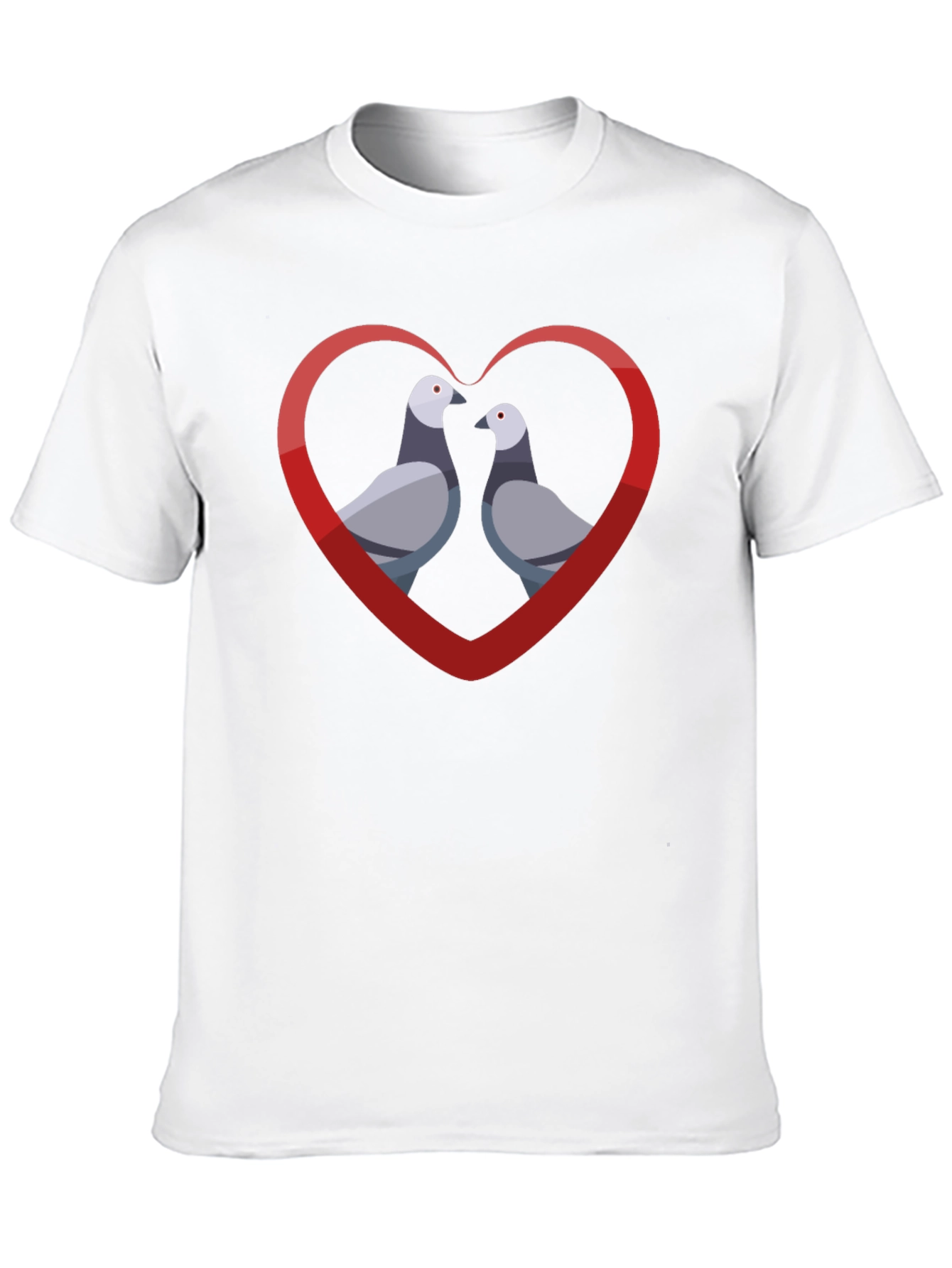 Pigeon Love Graphic Tee - Mens Black T-Shirt