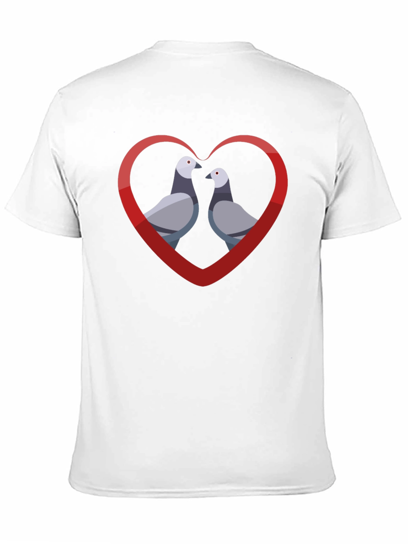 Pigeon Love Graphic Tee - Mens Black T-Shirt