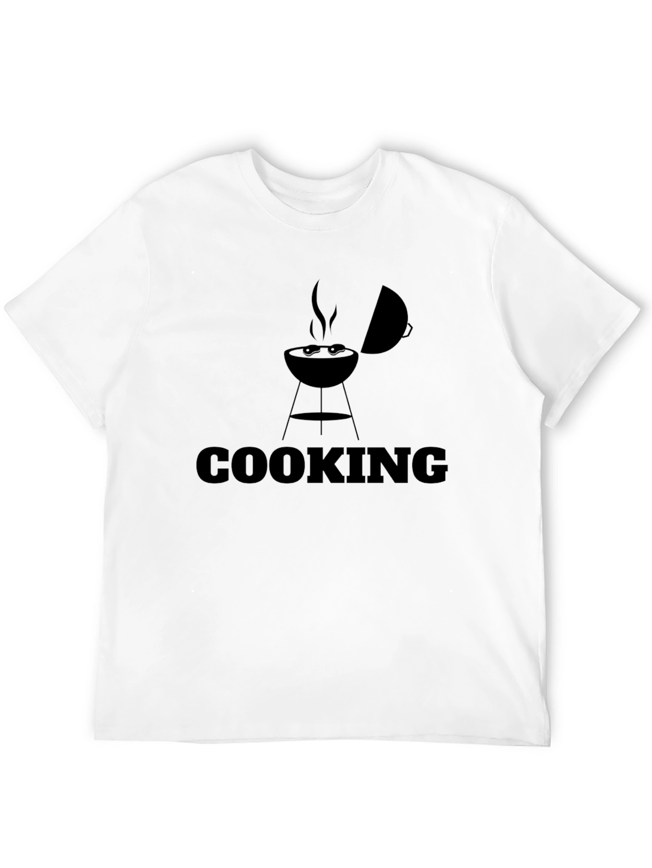 Cooking BBQ Graphic T-Shirt - Black