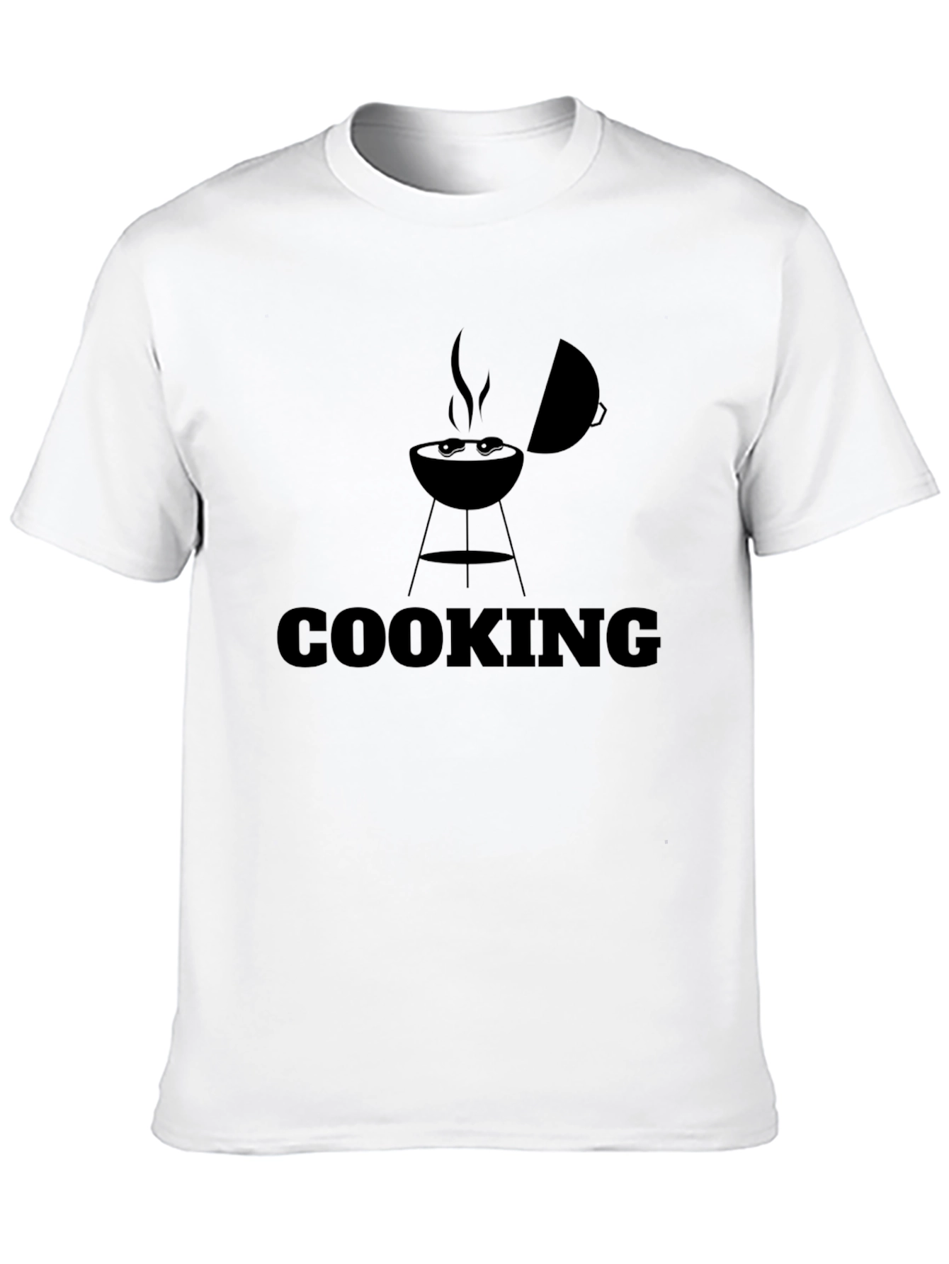 Cooking BBQ Graphic T-Shirt - Black