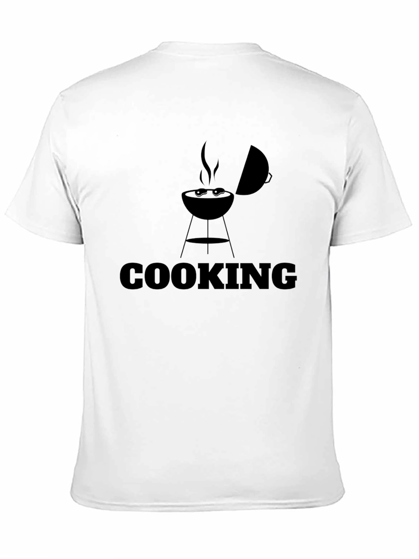 Cooking BBQ Graphic T-Shirt - Black