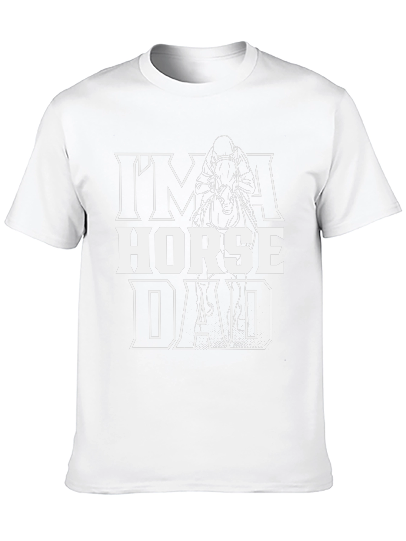 Im a Horse Dad Black Graphic Tee