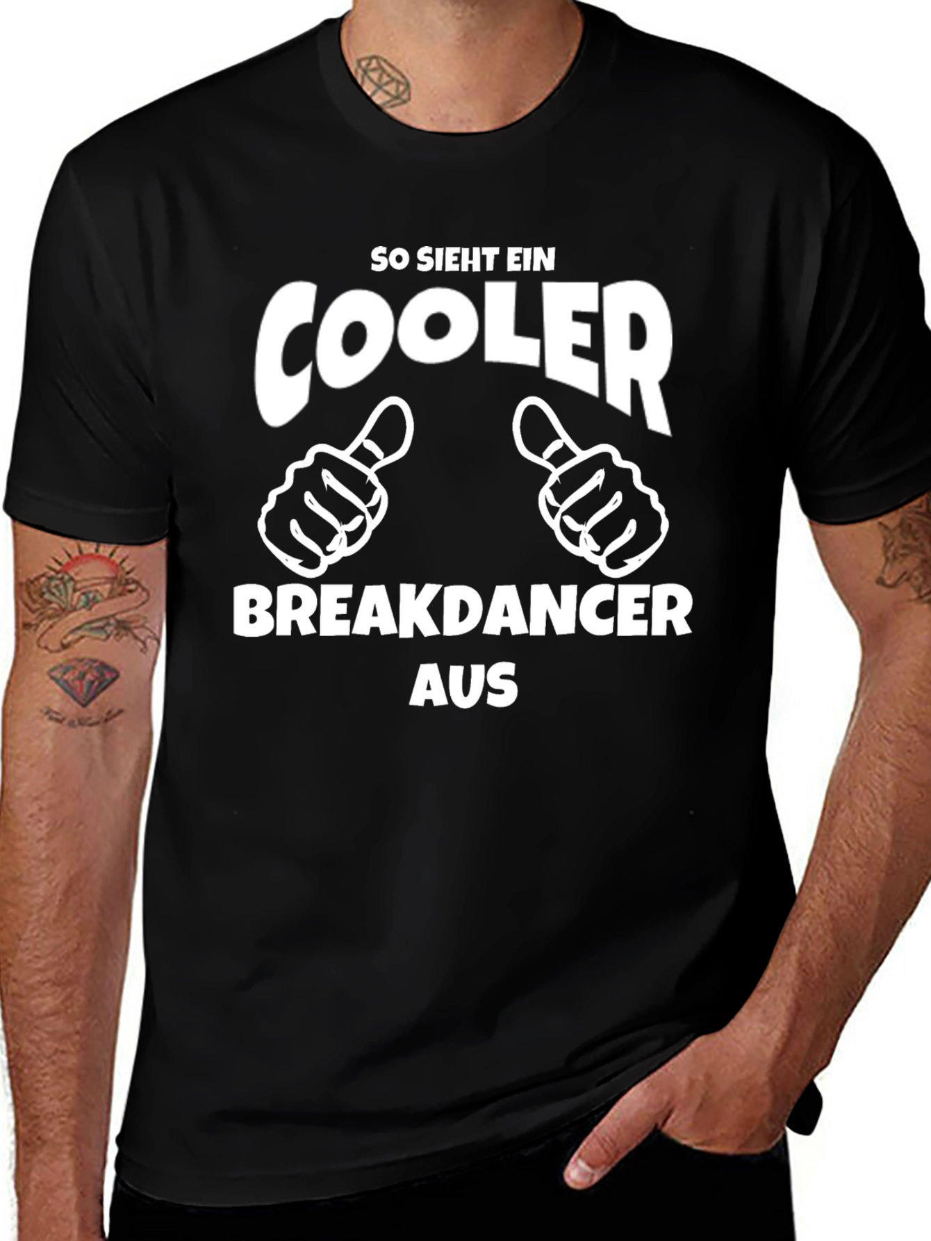 Cool Breakdancer T-Shirt - German Text