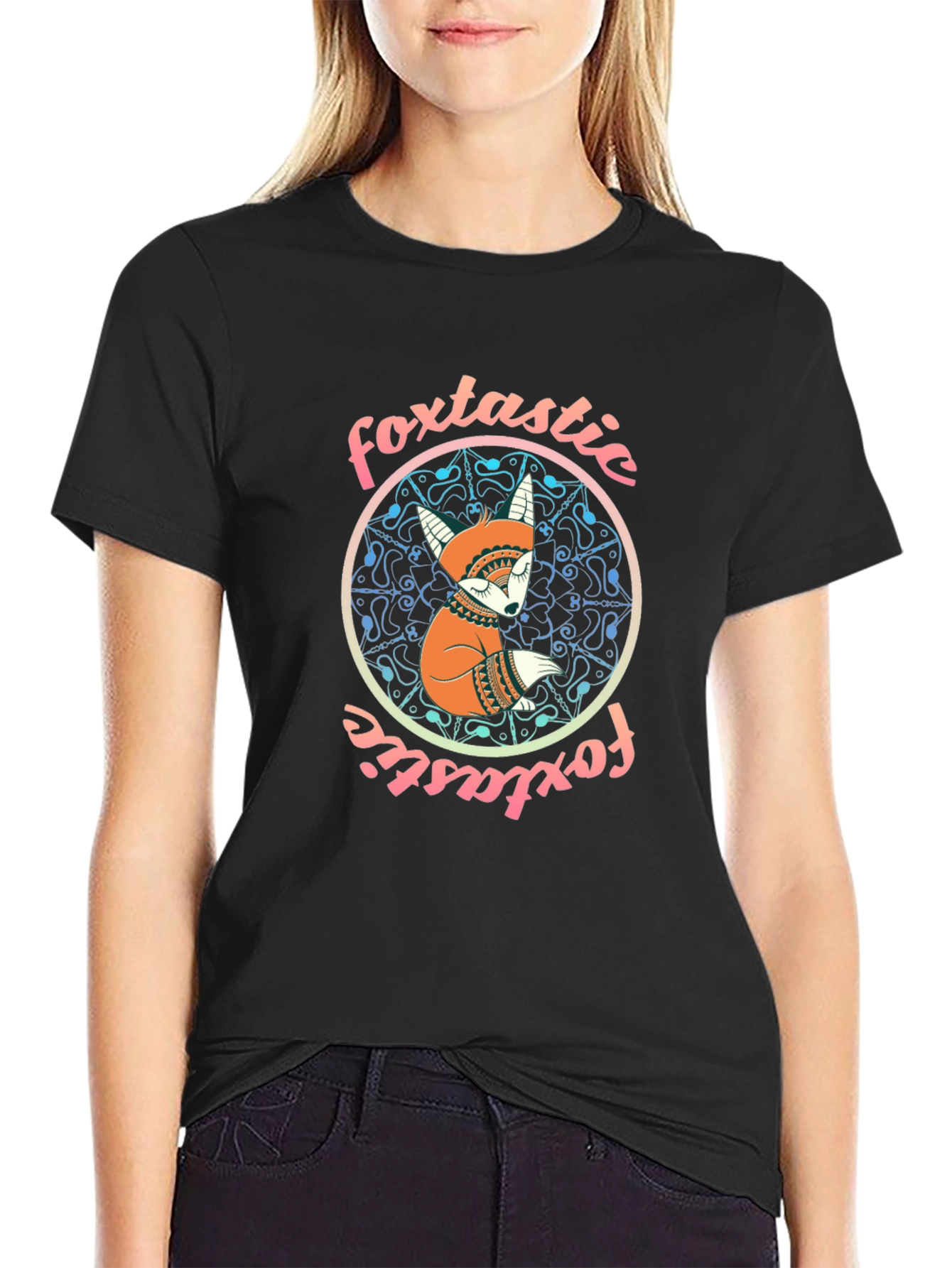 Foxtastic Graphic Print T-Shirt