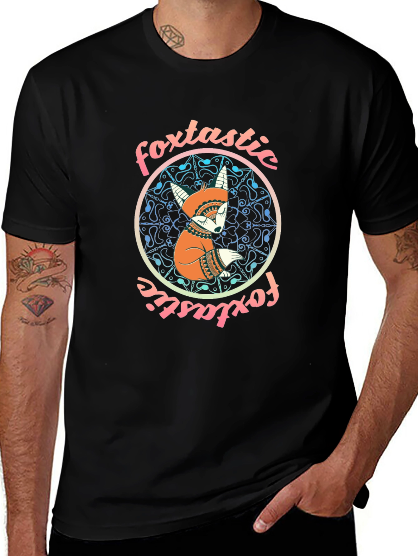 Foxtastic Graphic Print T-Shirt