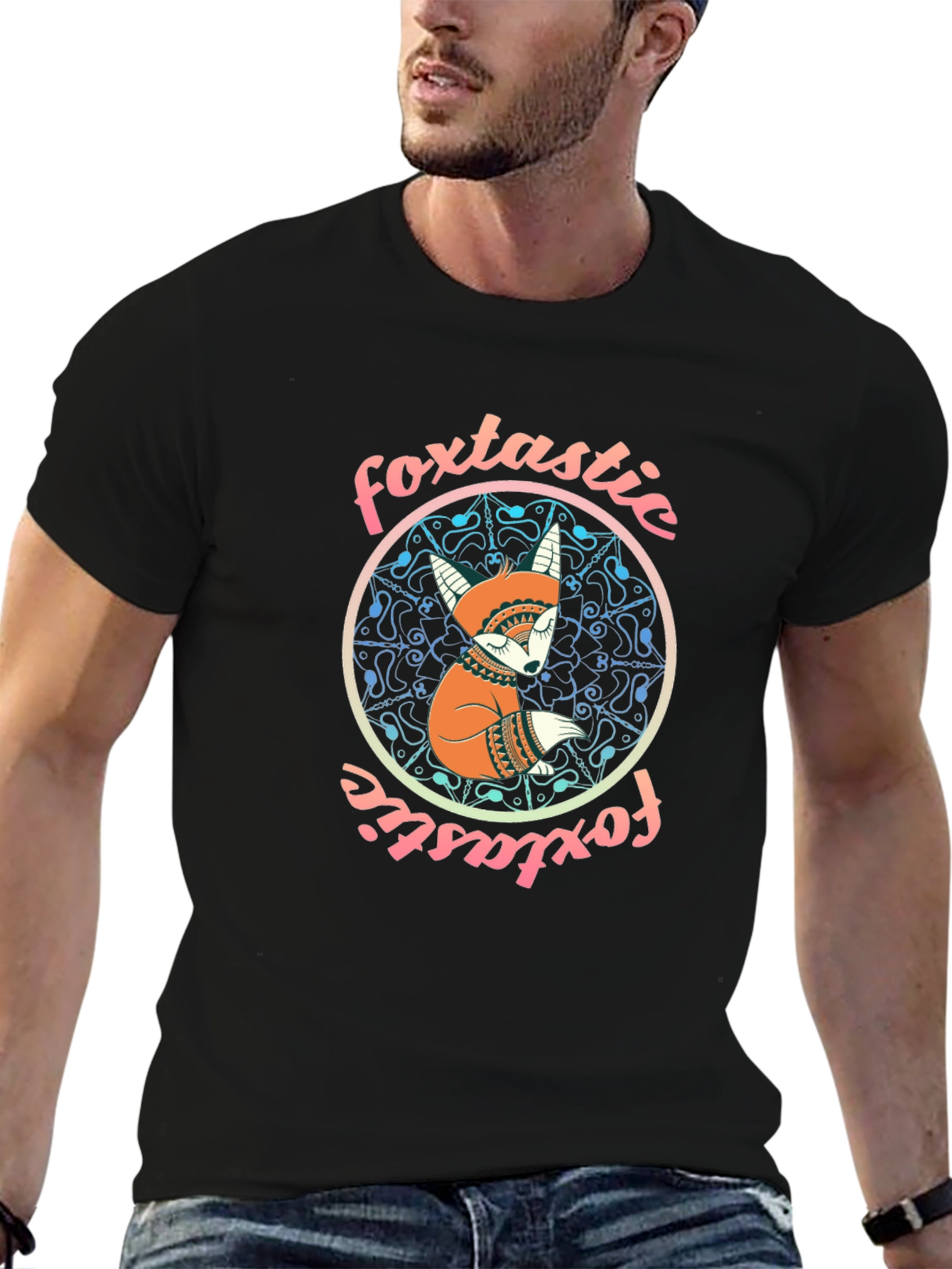 Foxtastic Graphic Print T-Shirt