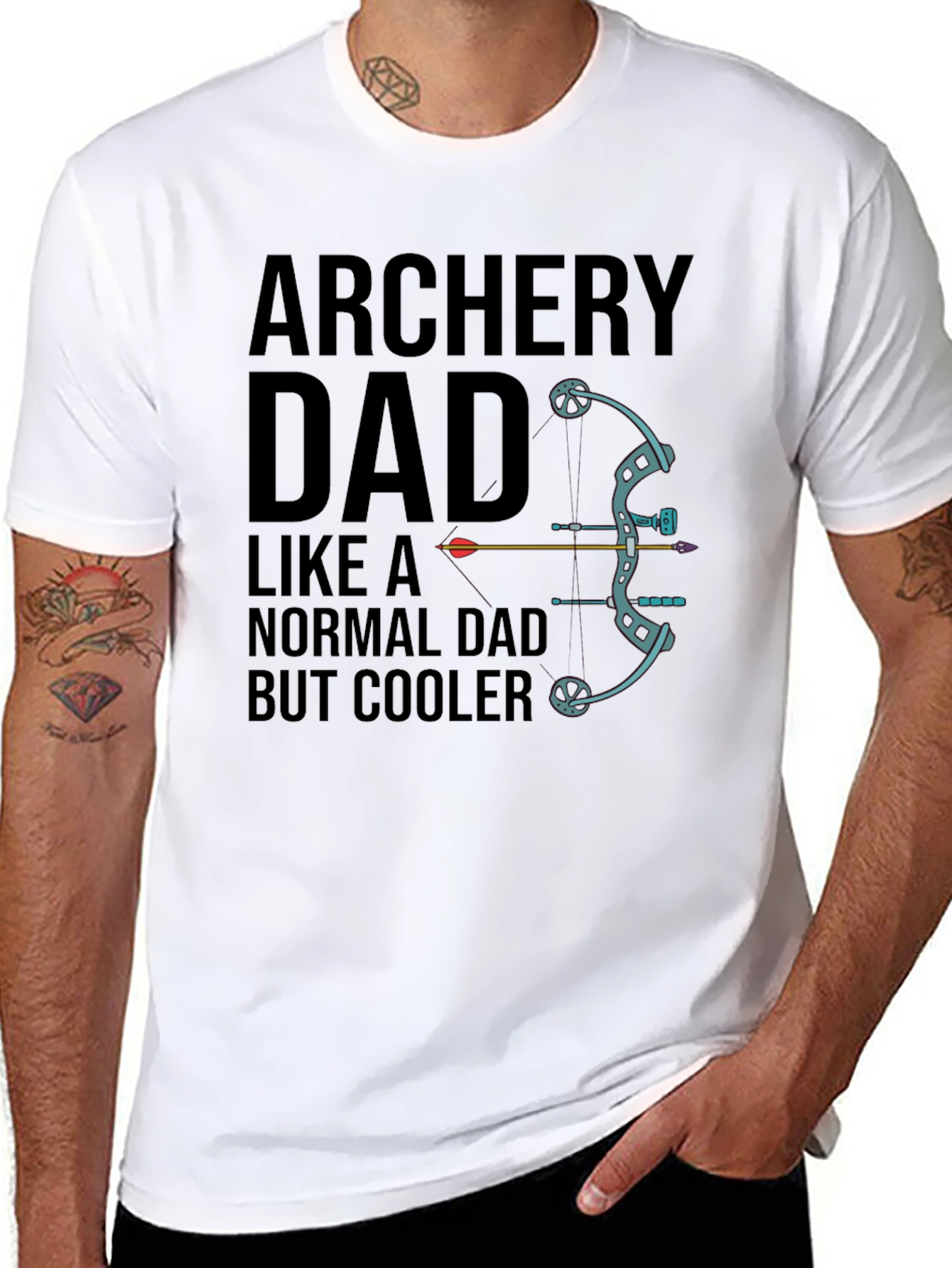 Archery Dad T-Shirt - Cool Fathers Day Gift