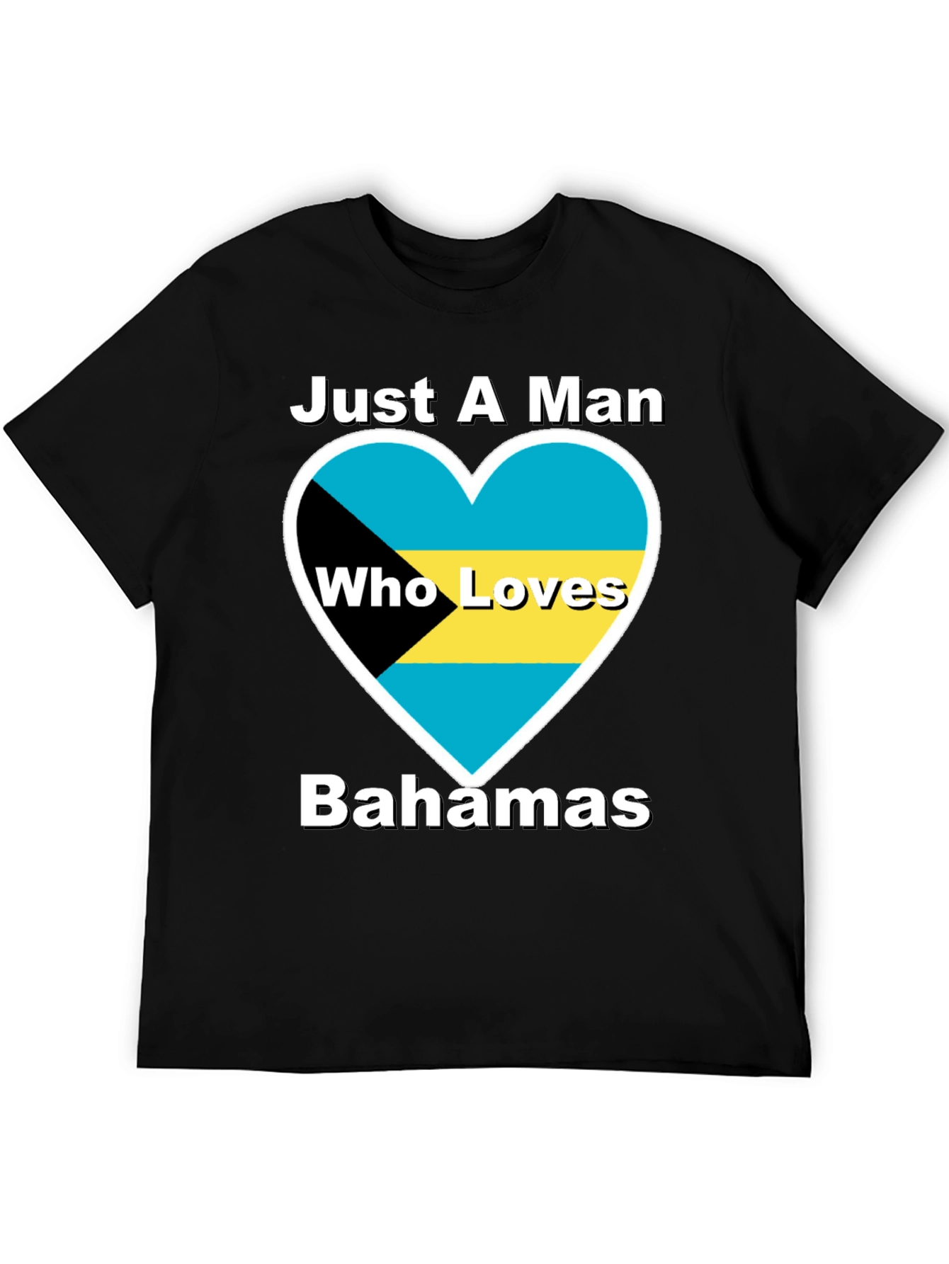 Bahamas Lover T-Shirt - Mens Black Tee