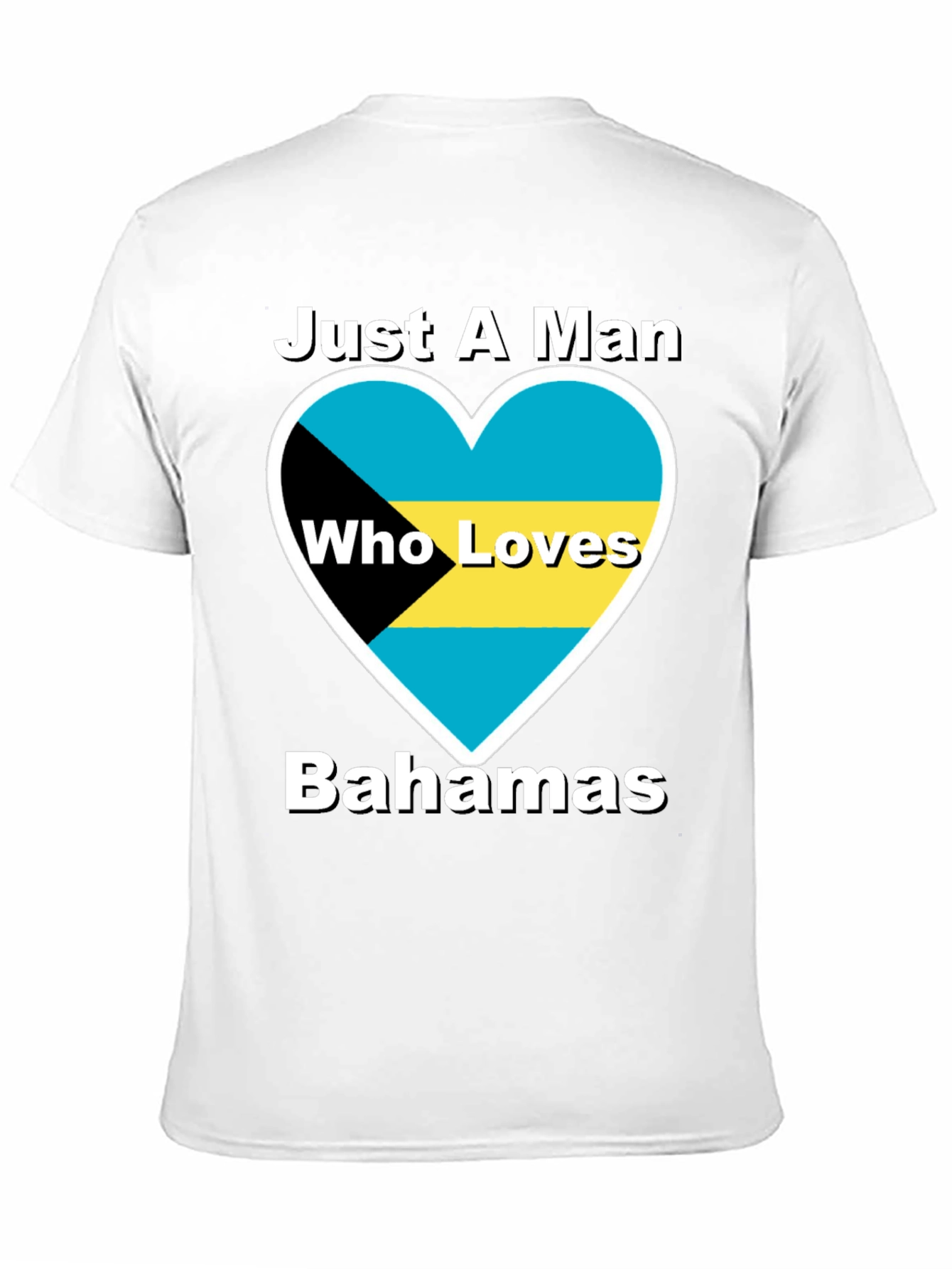 Bahamas Lover T-Shirt - Mens Black Tee