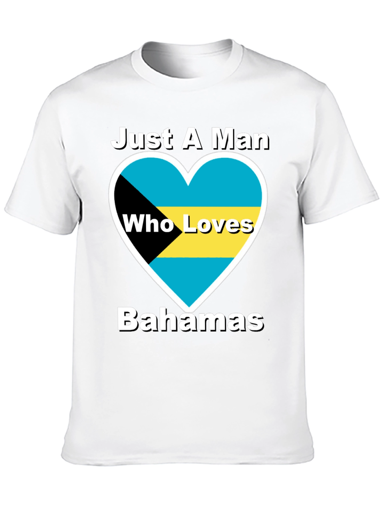 Bahamas Lover T-Shirt - Mens Black Tee