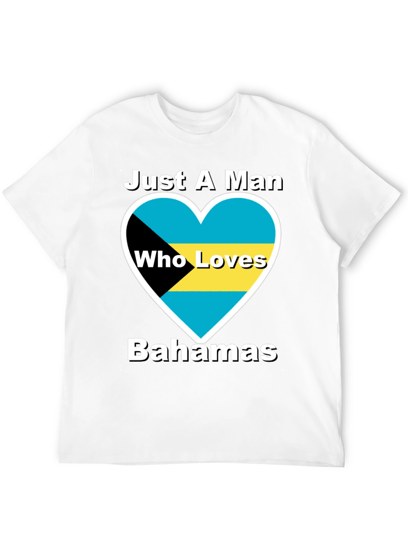 Bahamas Lover T-Shirt - Mens Black Tee