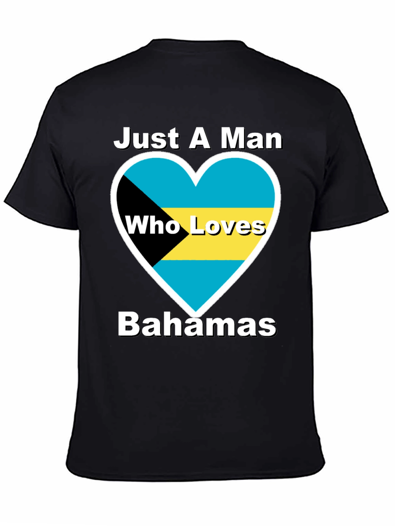 Bahamas Lover T-Shirt - Mens Black Tee
