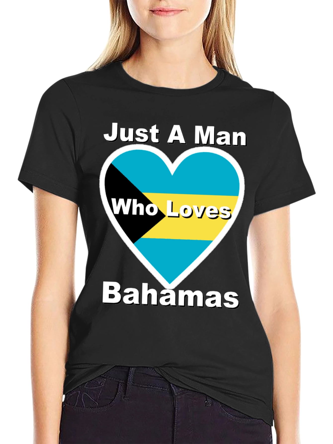 Bahamas Lover T-Shirt - Mens Black Tee