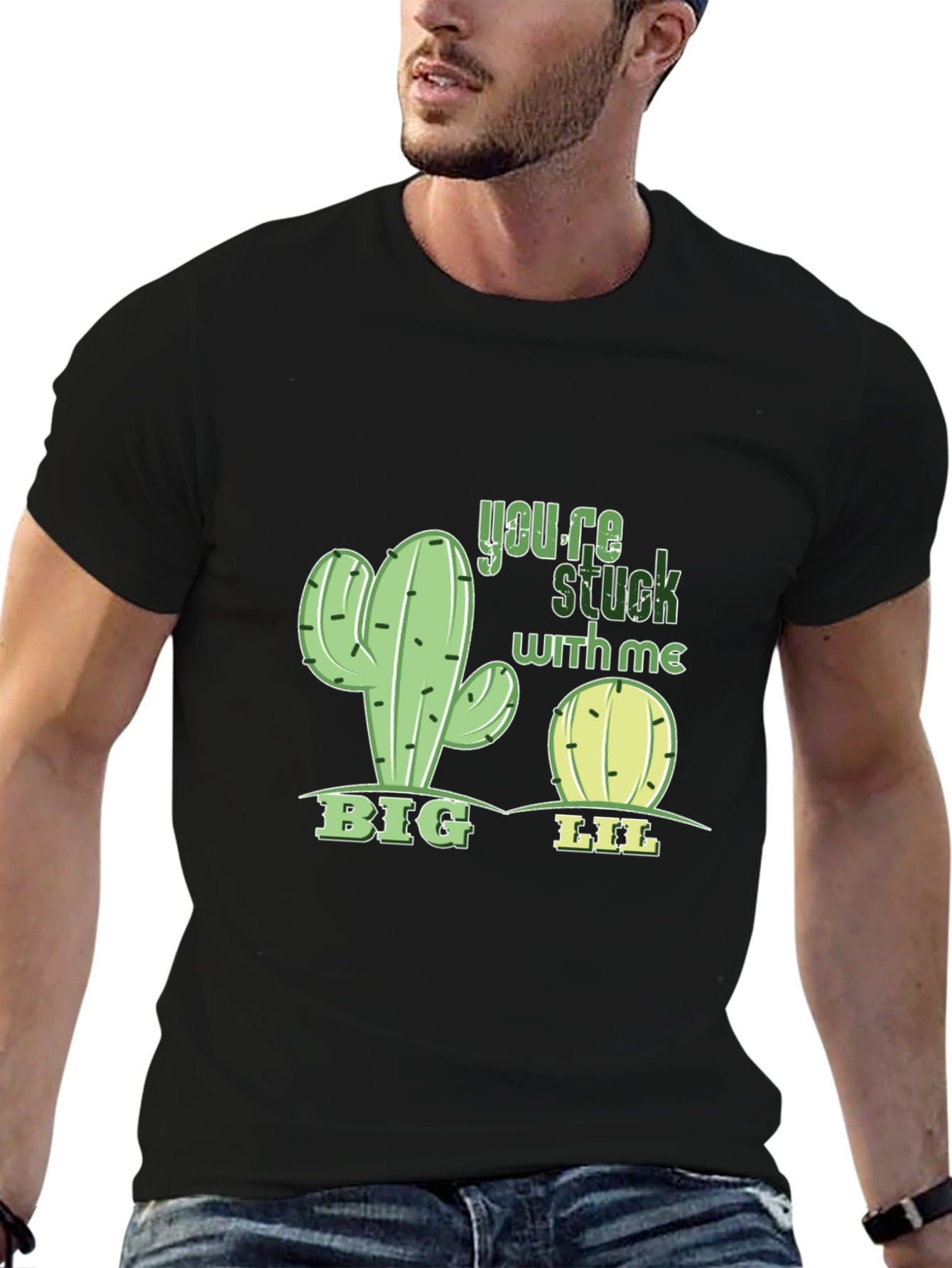 Funny Cactus Youre Stuck With Me T-Shirt