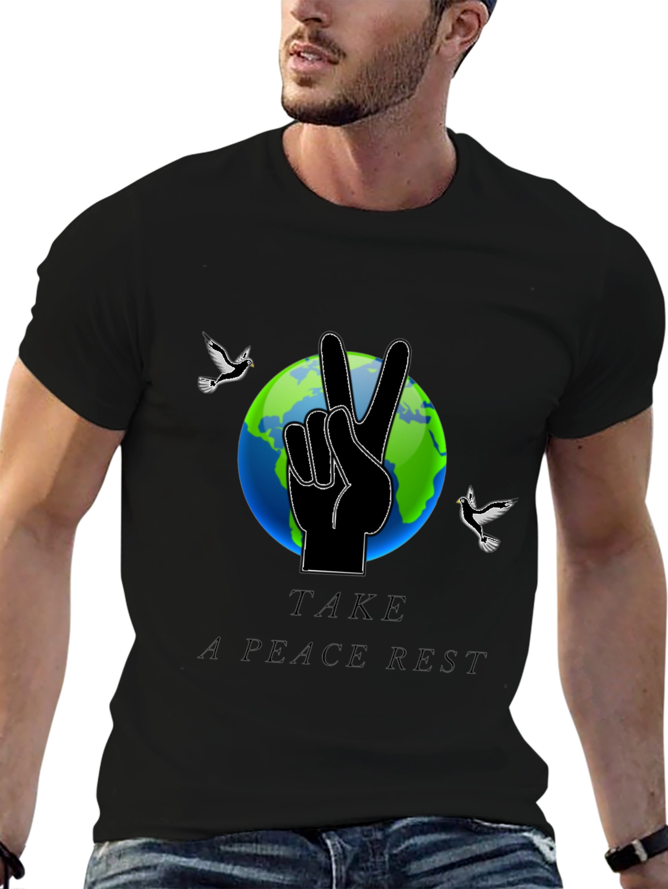 Peaceful Earth Graphic Tee - Relax & Reconnect