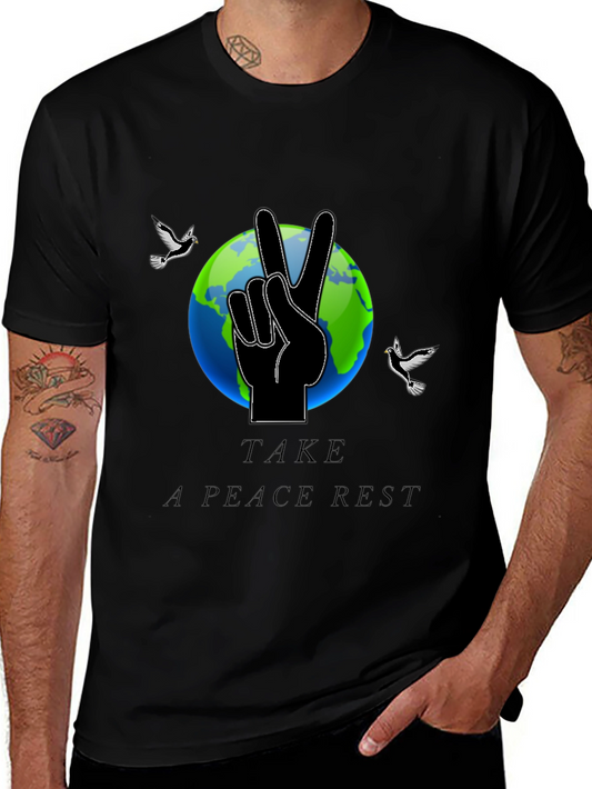Peaceful Earth Graphic Tee - Relax & Reconnect