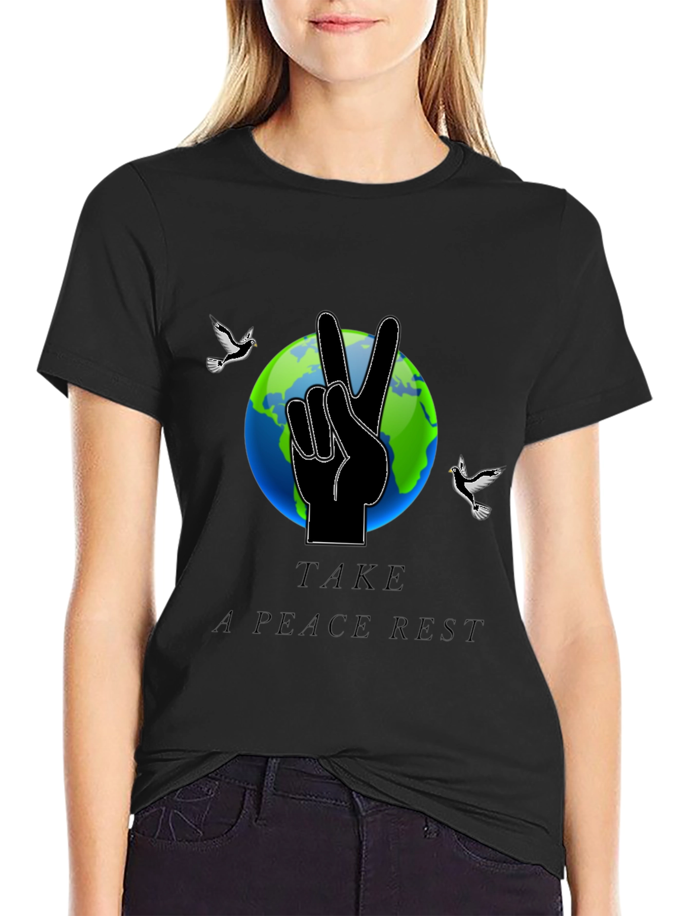 Peaceful Earth Graphic Tee - Relax & Reconnect