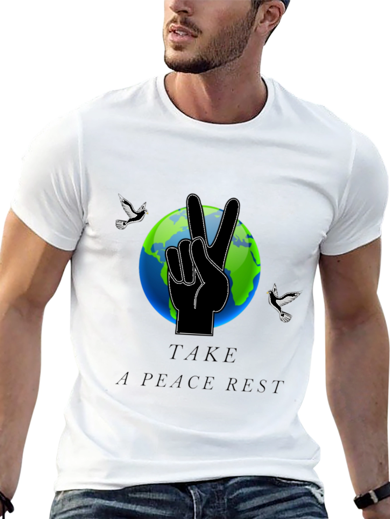 Peaceful Earth Graphic Tee - Relax & Reconnect