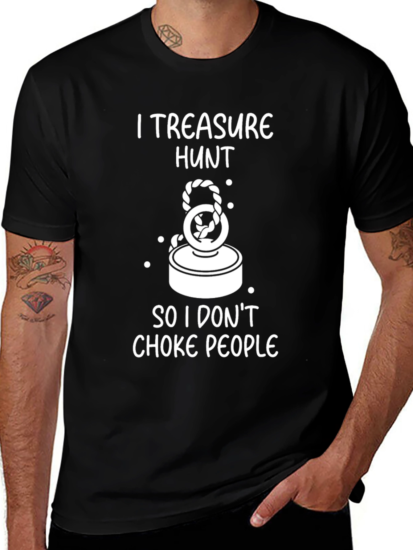 I Treasure Hunt Funny Magnet Fishing T-Shirt