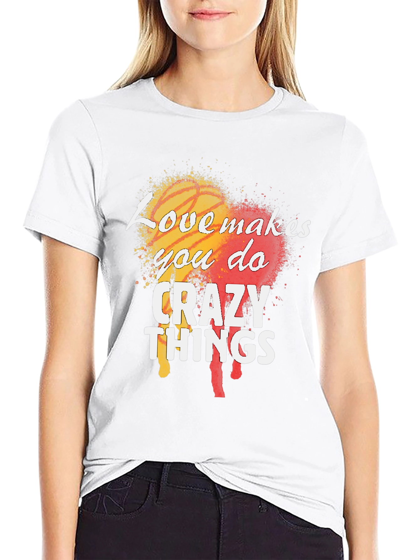 Love Makes You Do Crazy Things Mens Black T-Shirt