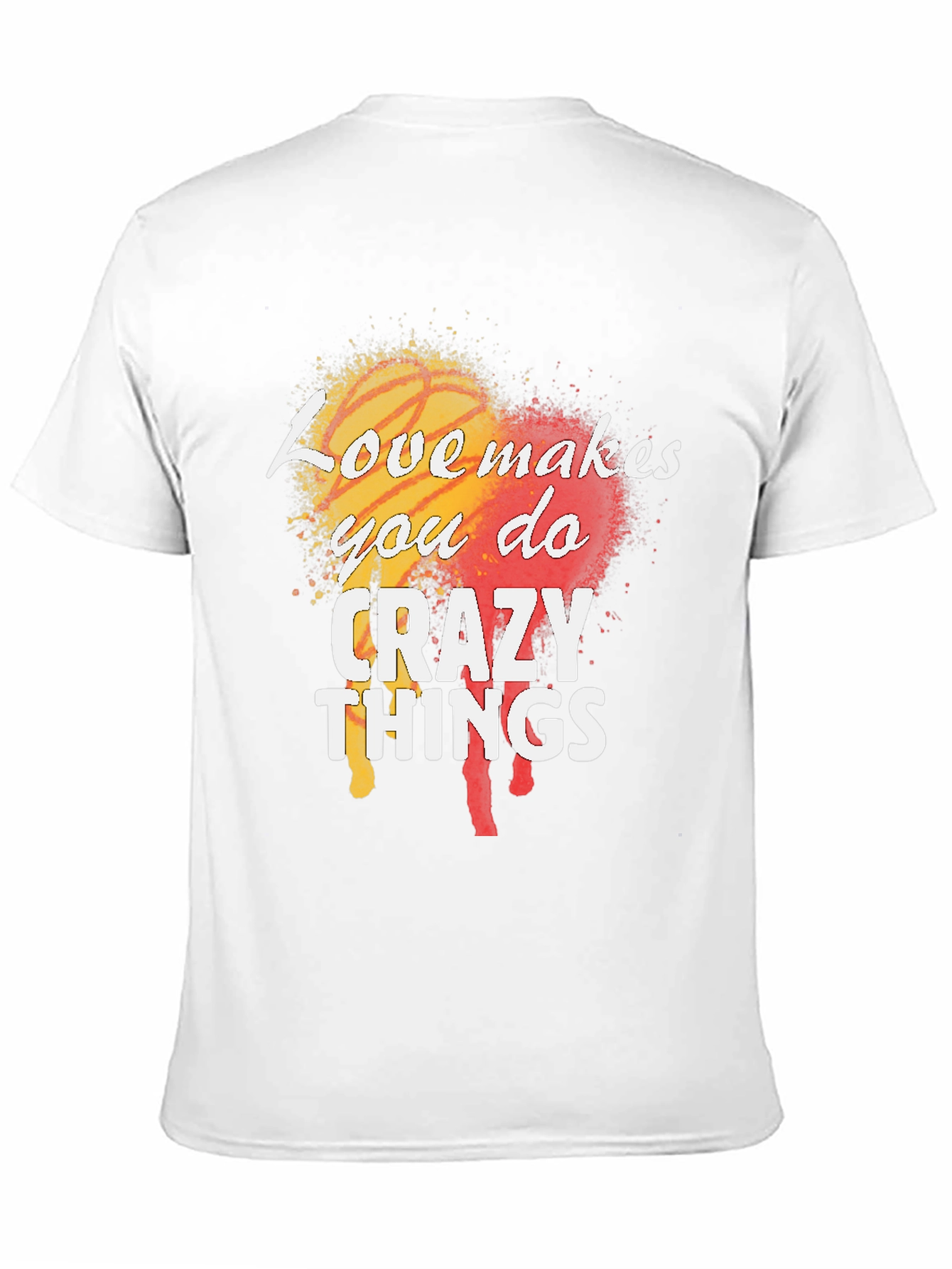 Love Makes You Do Crazy Things Mens Black T-Shirt