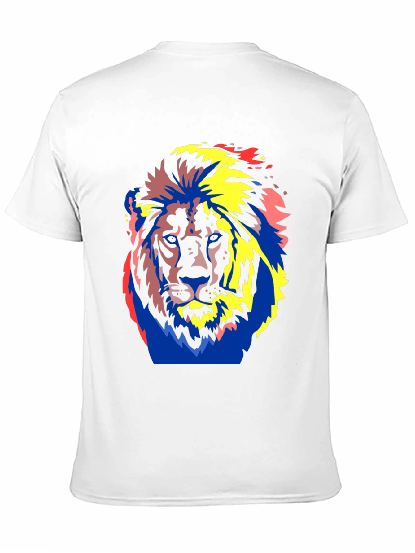 Bold Lion Graphic Tee - Black Cotton T-Shirt