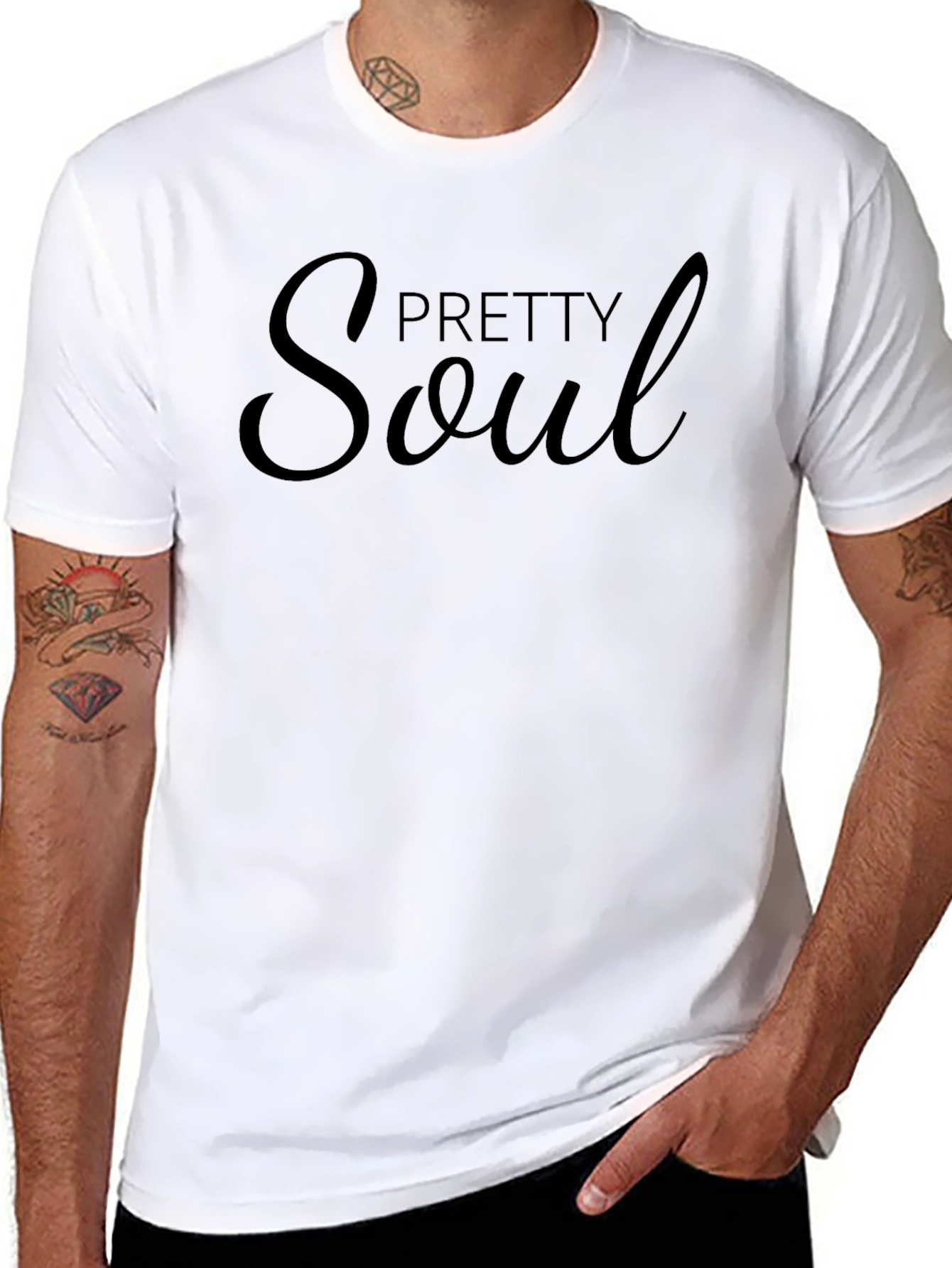 Pretty Soul Black Graphic T-Shirt