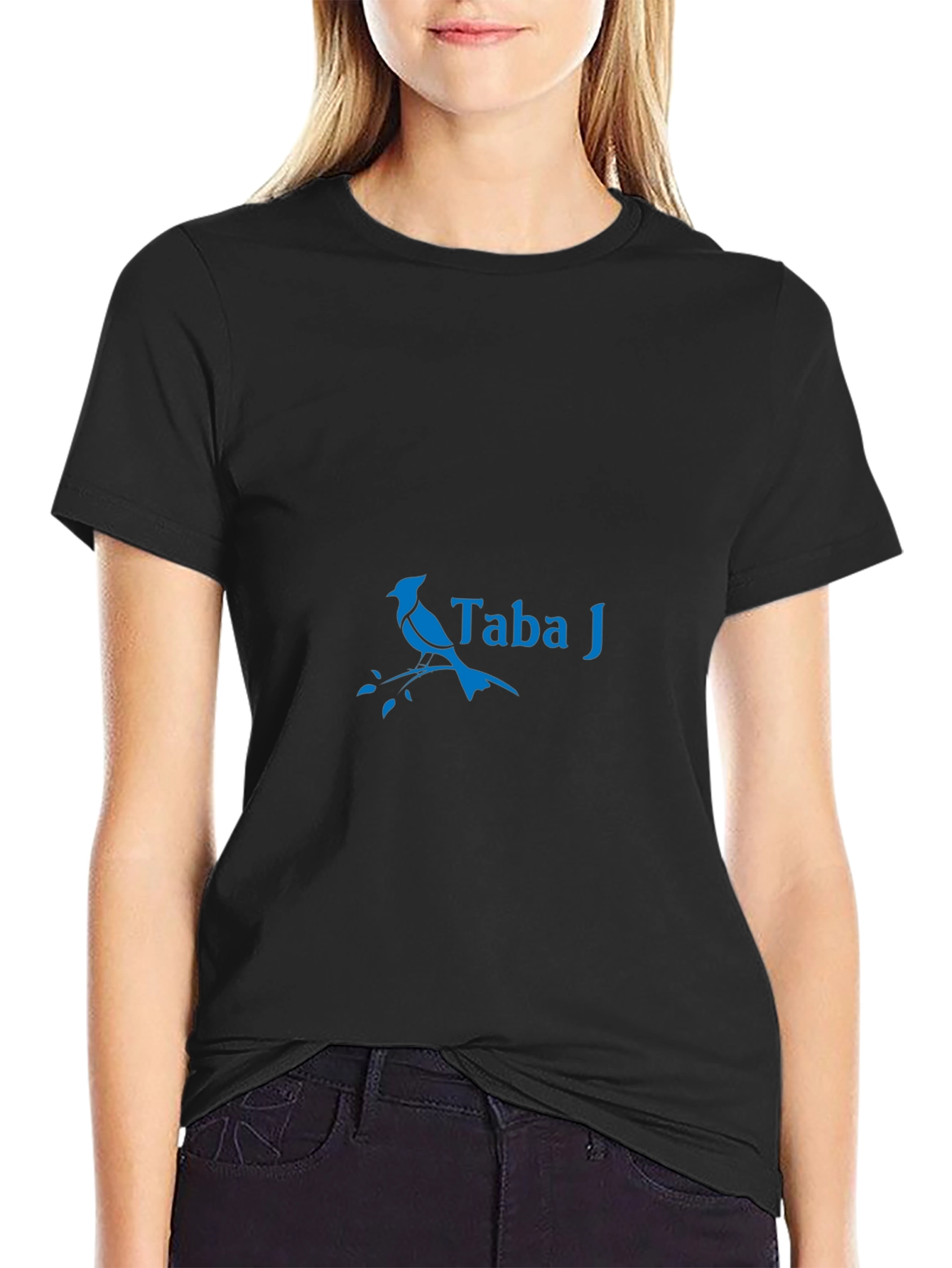 Taba J Graphic Print Black T-Shirt