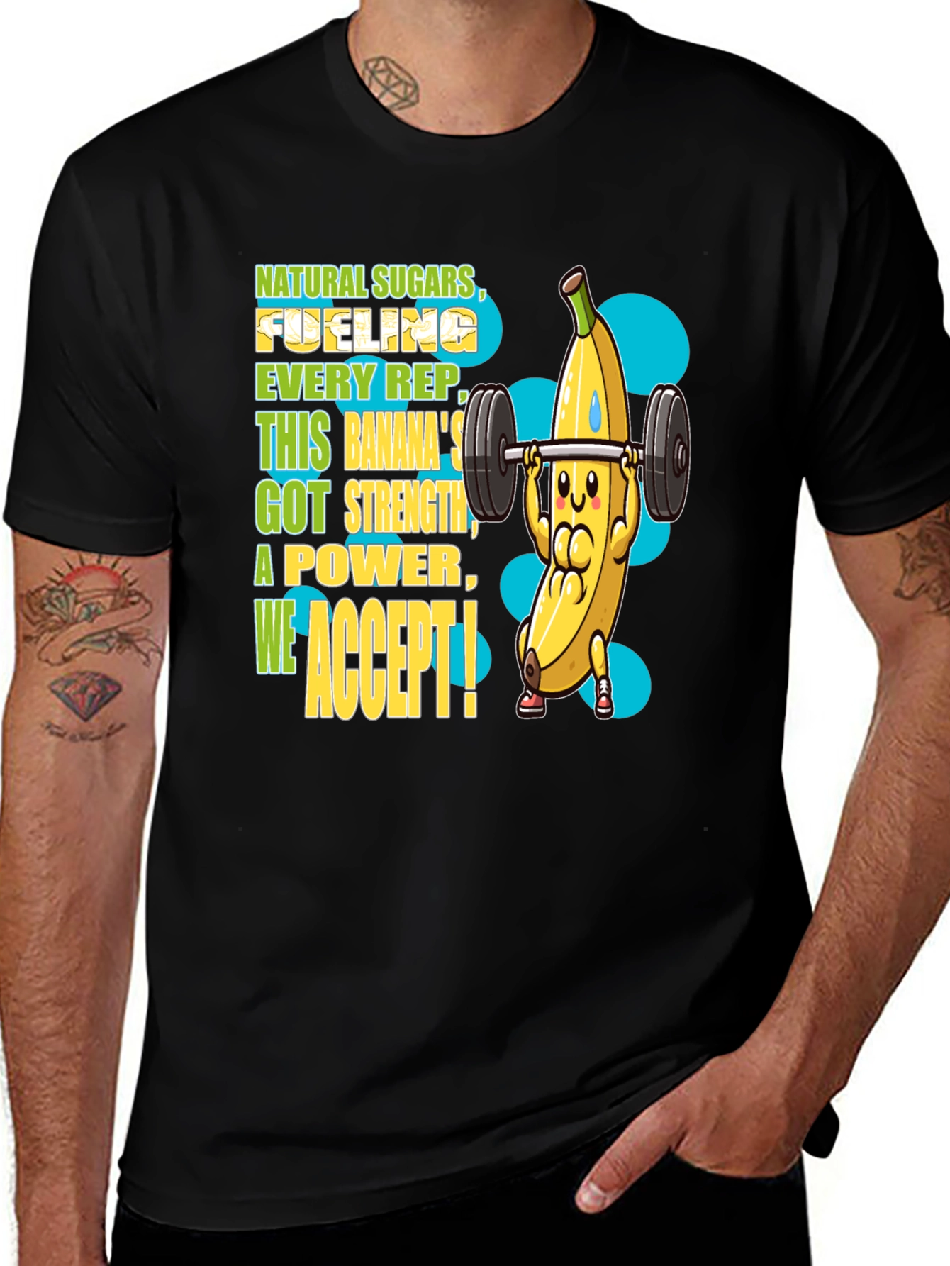 Funny Banana Weightlifting T-Shirt