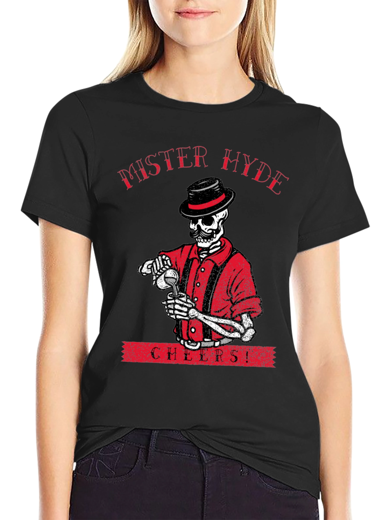 Mister Hyde Skeleton Graphic Tee - Cheers!