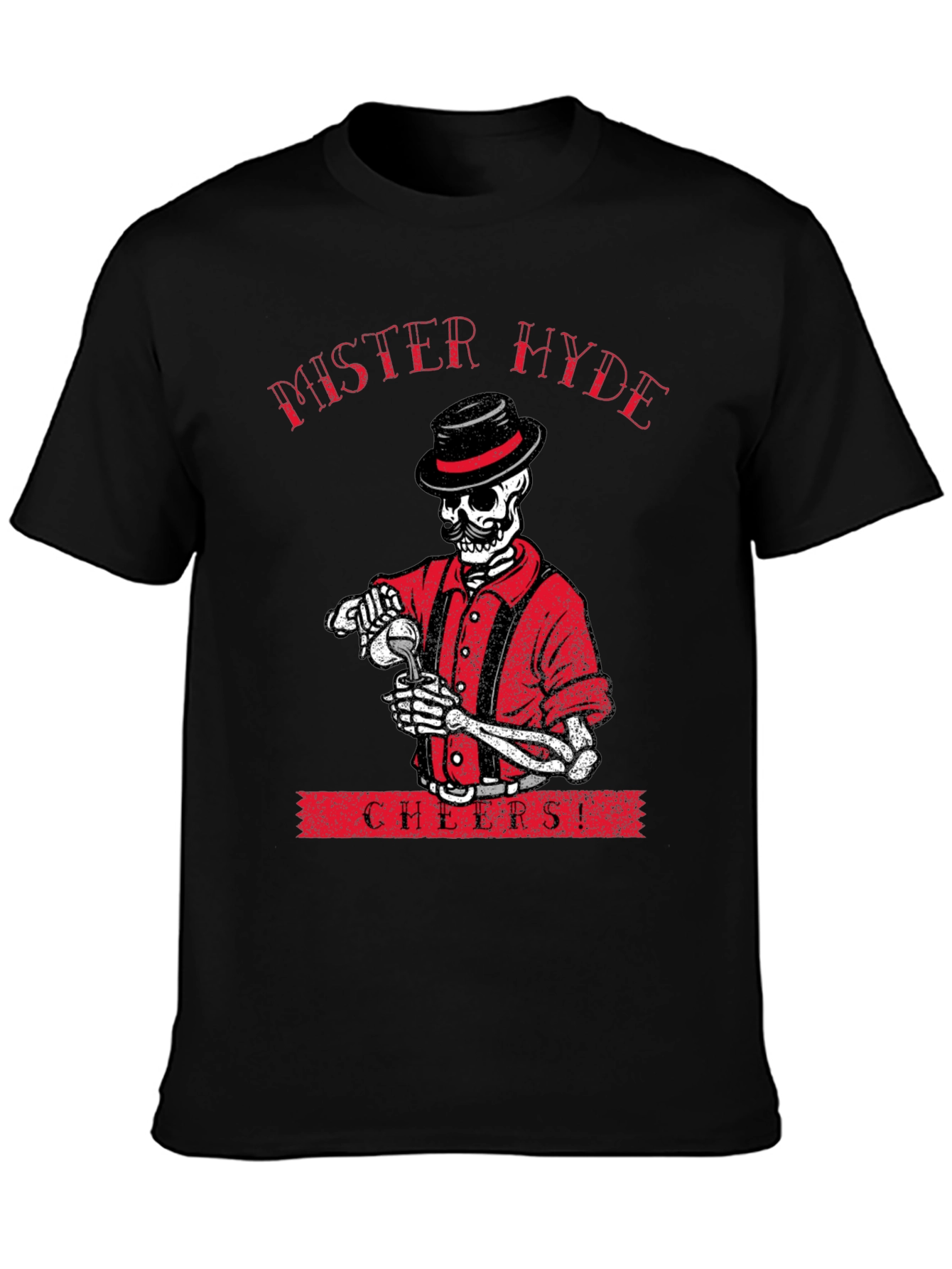 Mister Hyde Skeleton Graphic Tee - Cheers!