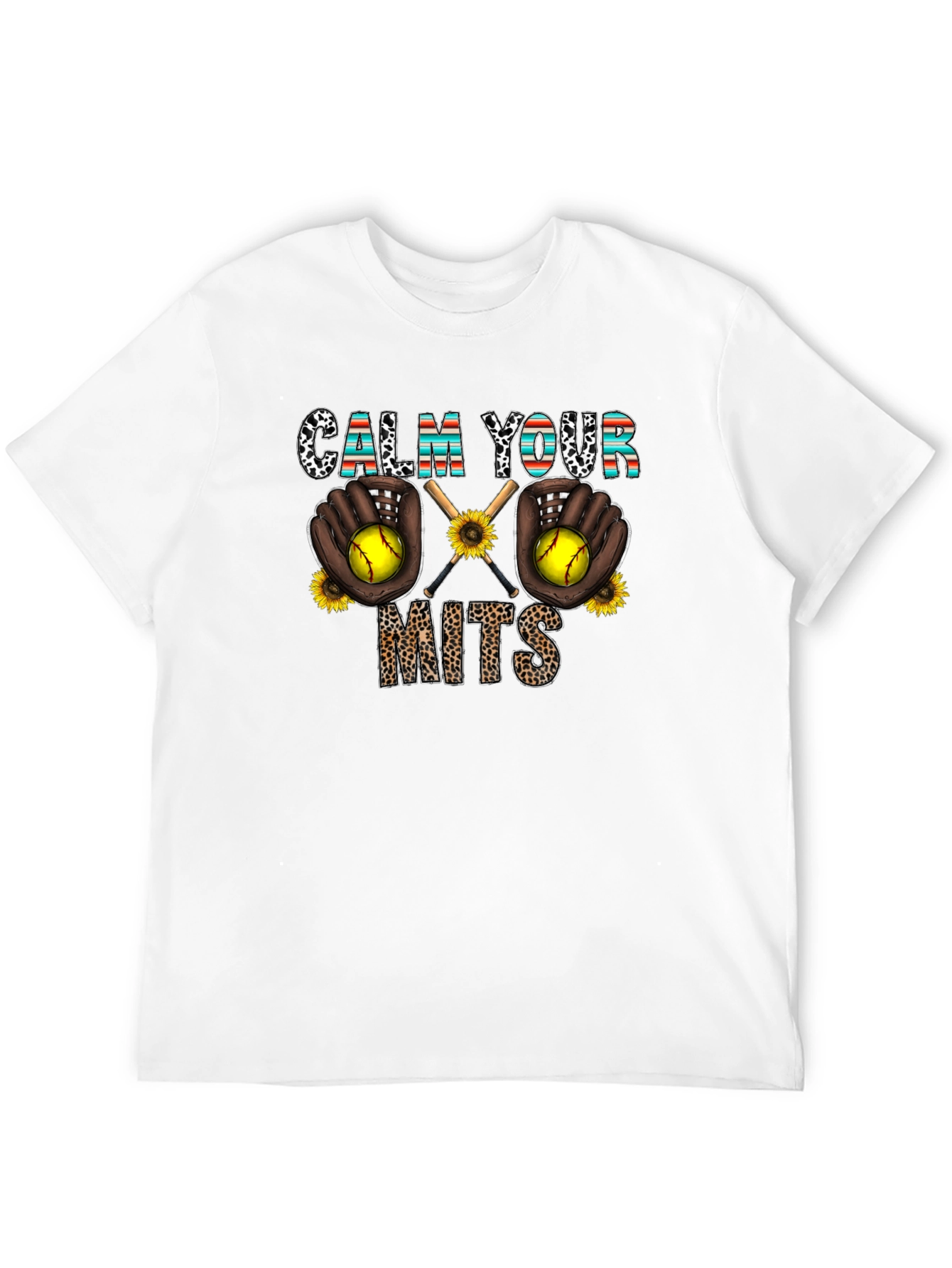 Calm Your Mits Softball Graphic Tee