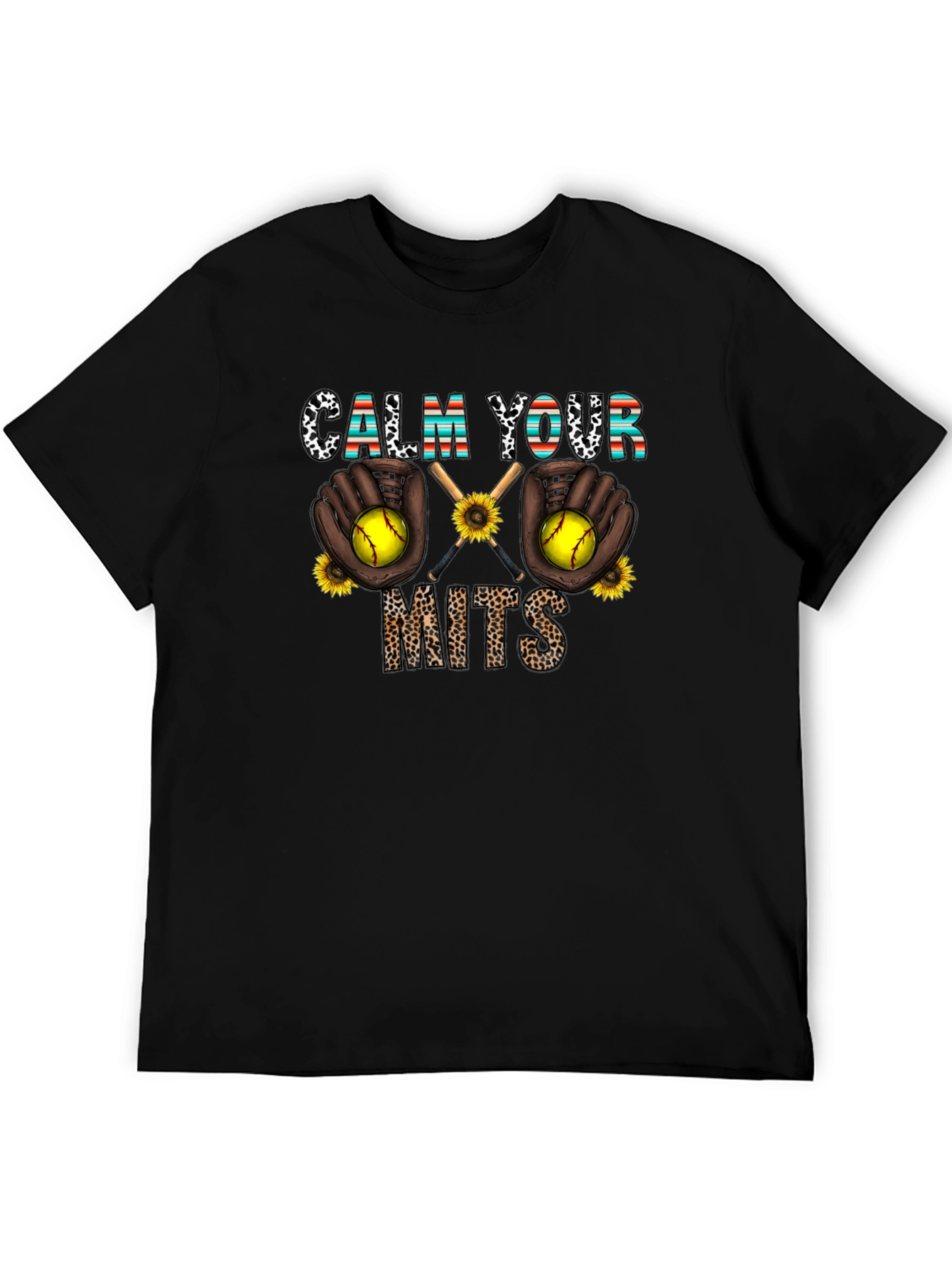 Calm Your Mits Softball Graphic Tee