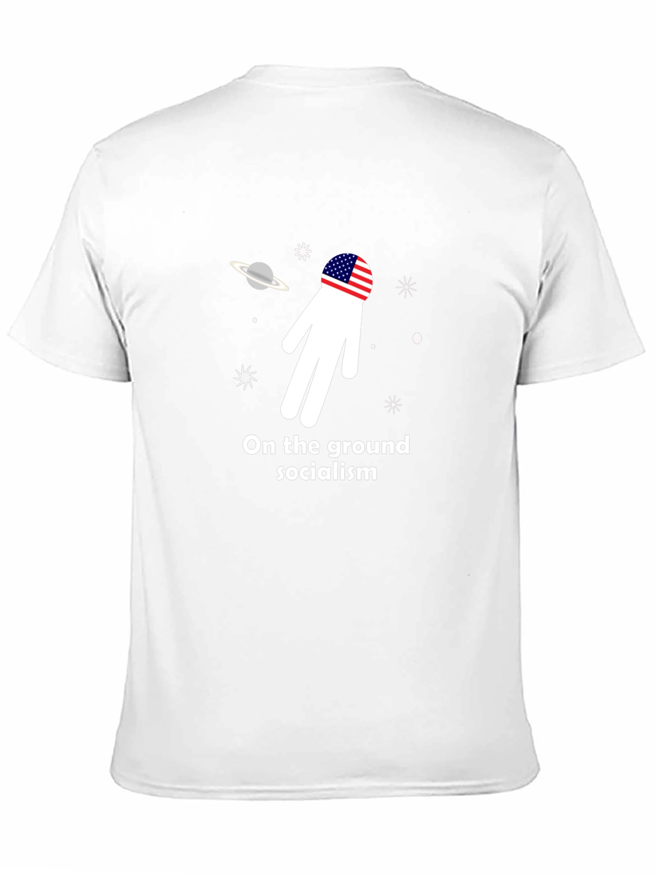 Space Exploration Anti-Socialism Graphic T-Shirt