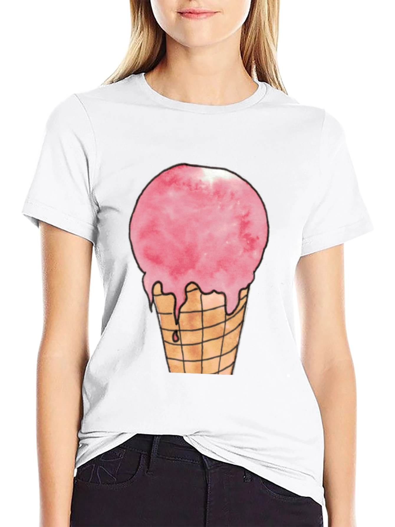Ice Cream Cone Graphic T-Shirt