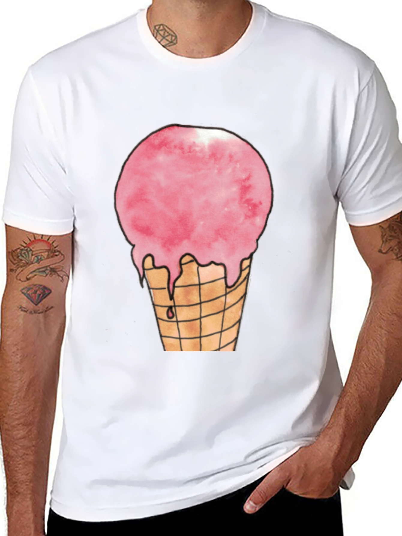 Ice Cream Cone Graphic T-Shirt