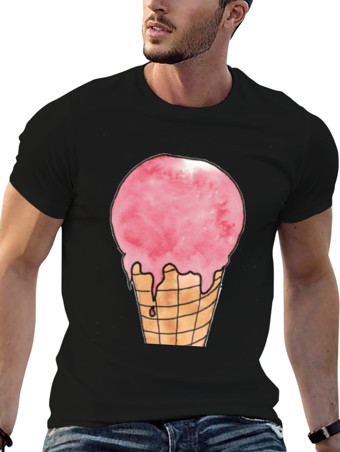 Ice Cream Cone Graphic T-Shirt