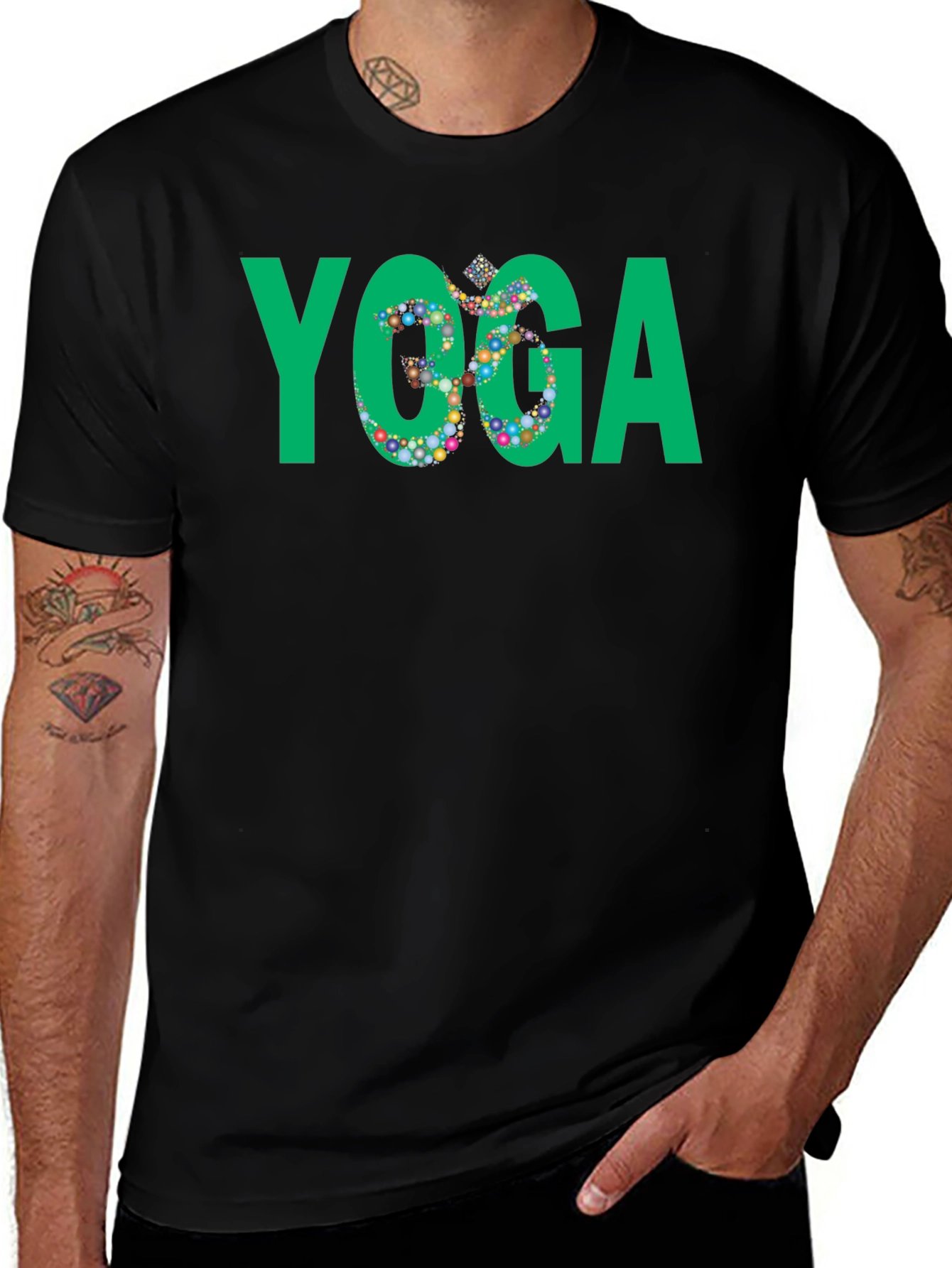 Yoga Graphic Black T-Shirt
