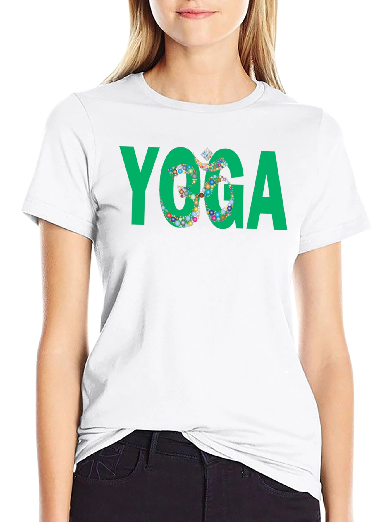 Yoga Graphic Black T-Shirt