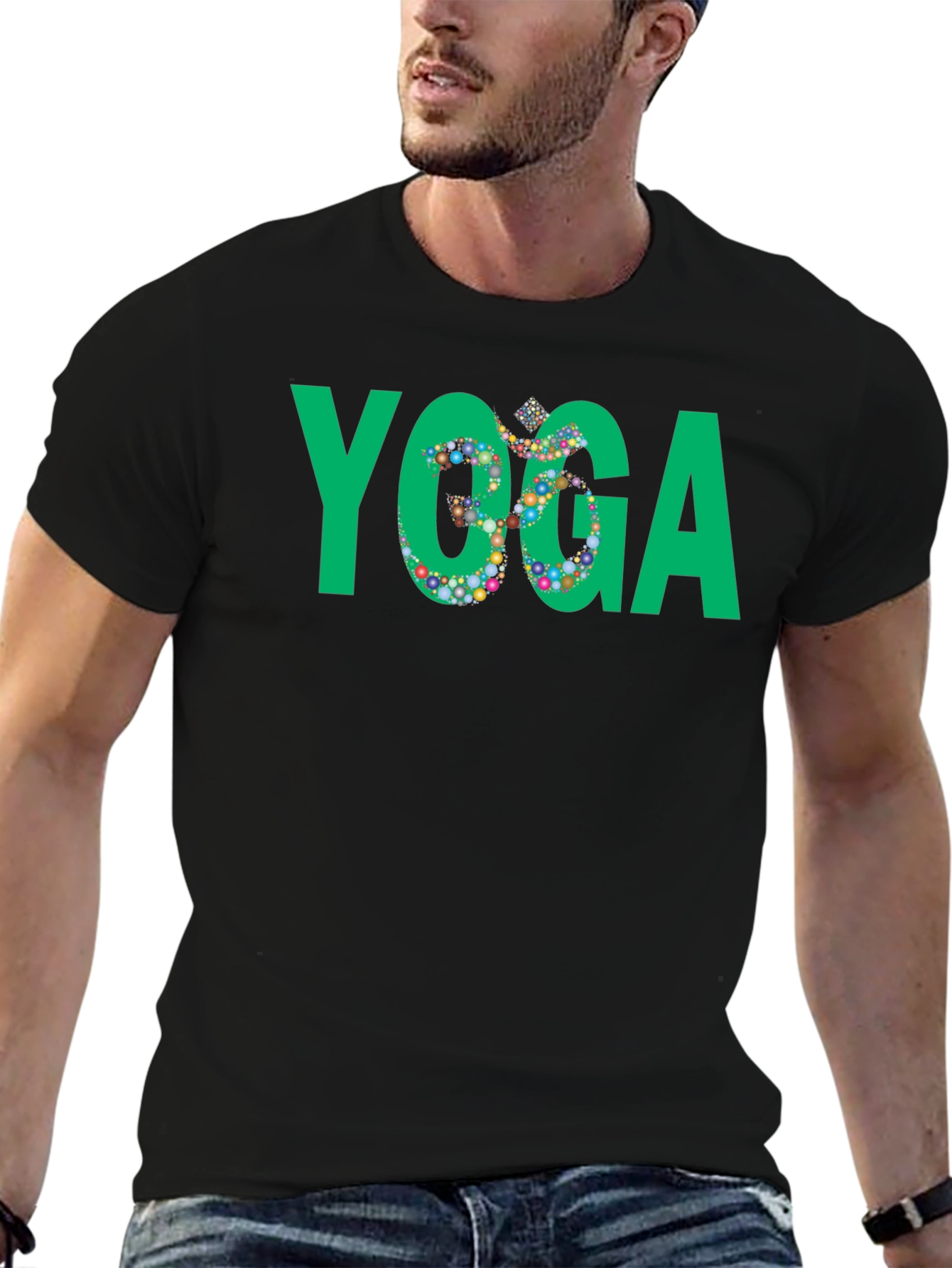 Yoga Graphic Black T-Shirt
