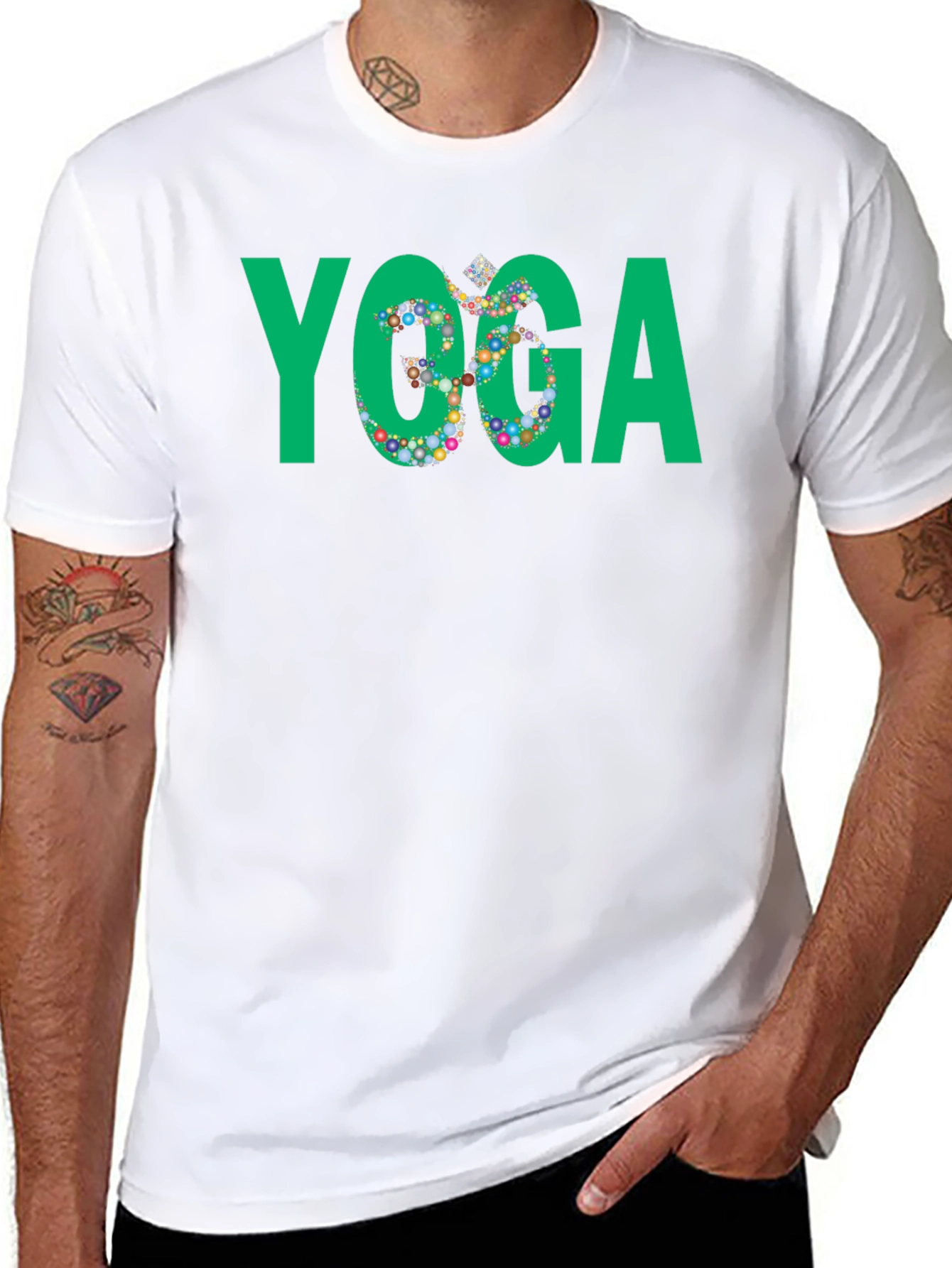 Yoga Graphic Black T-Shirt