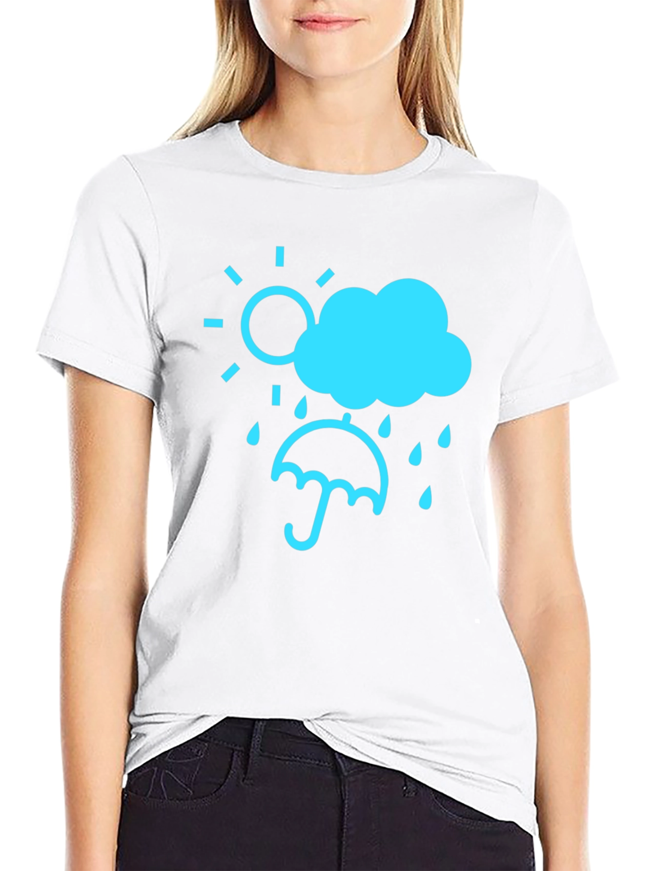 Weather Graphic Tee - Sun Cloud Rain