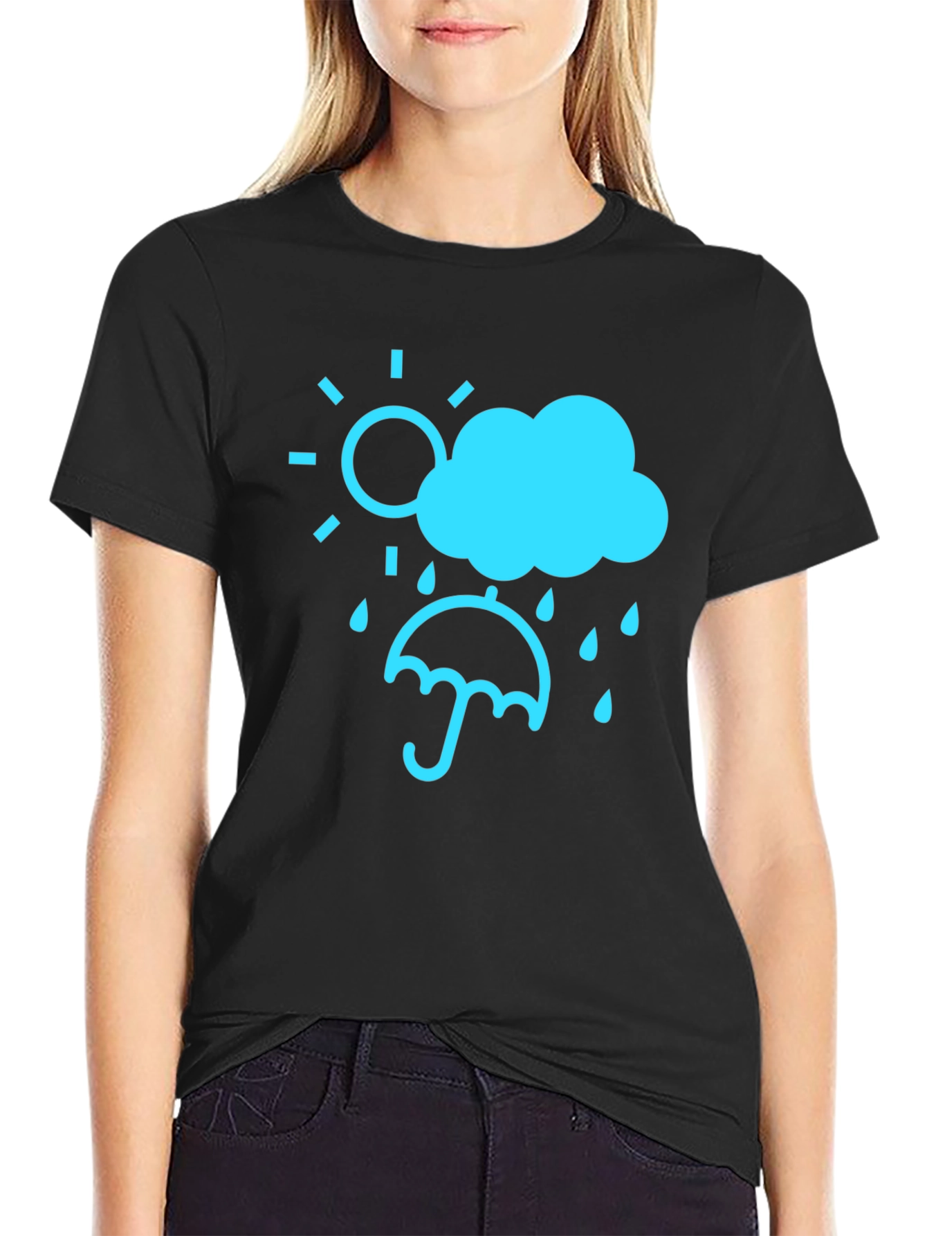 Weather Graphic Tee - Sun Cloud Rain