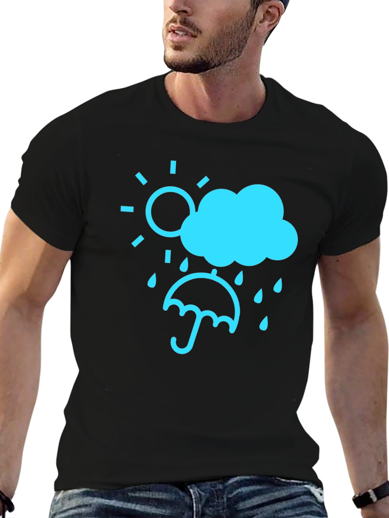 Weather Graphic Tee - Sun Cloud Rain
