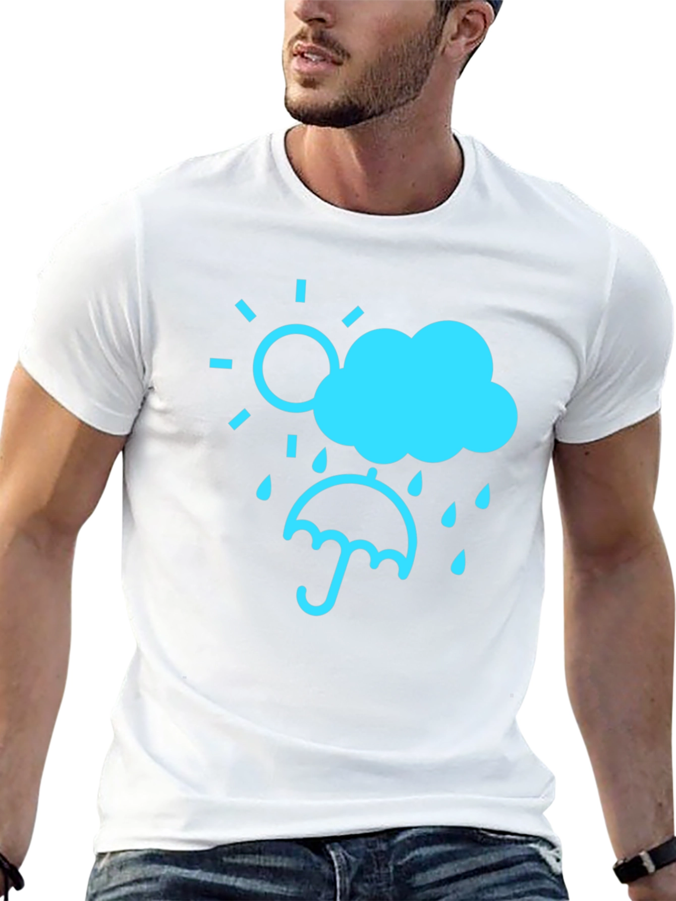 Weather Graphic Tee - Sun Cloud Rain