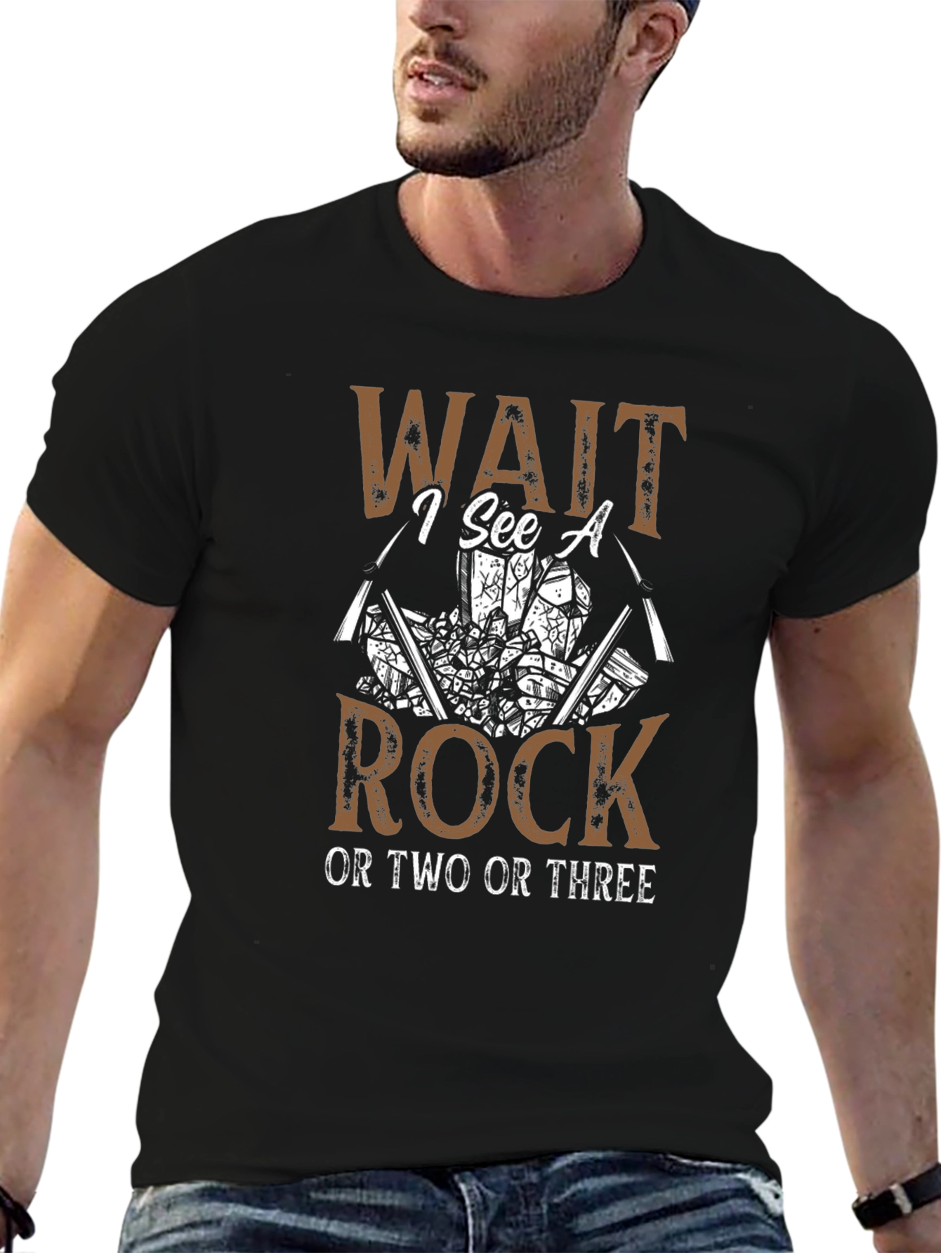 Wait I See A Rock T-Shirt Rockhound Tee